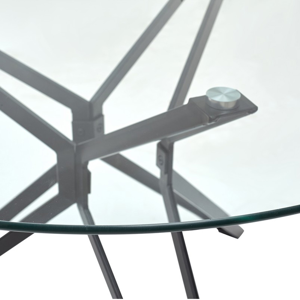 Стол кухонный дизайнерский круглый прозрачный (арт 6157) - Фото 1