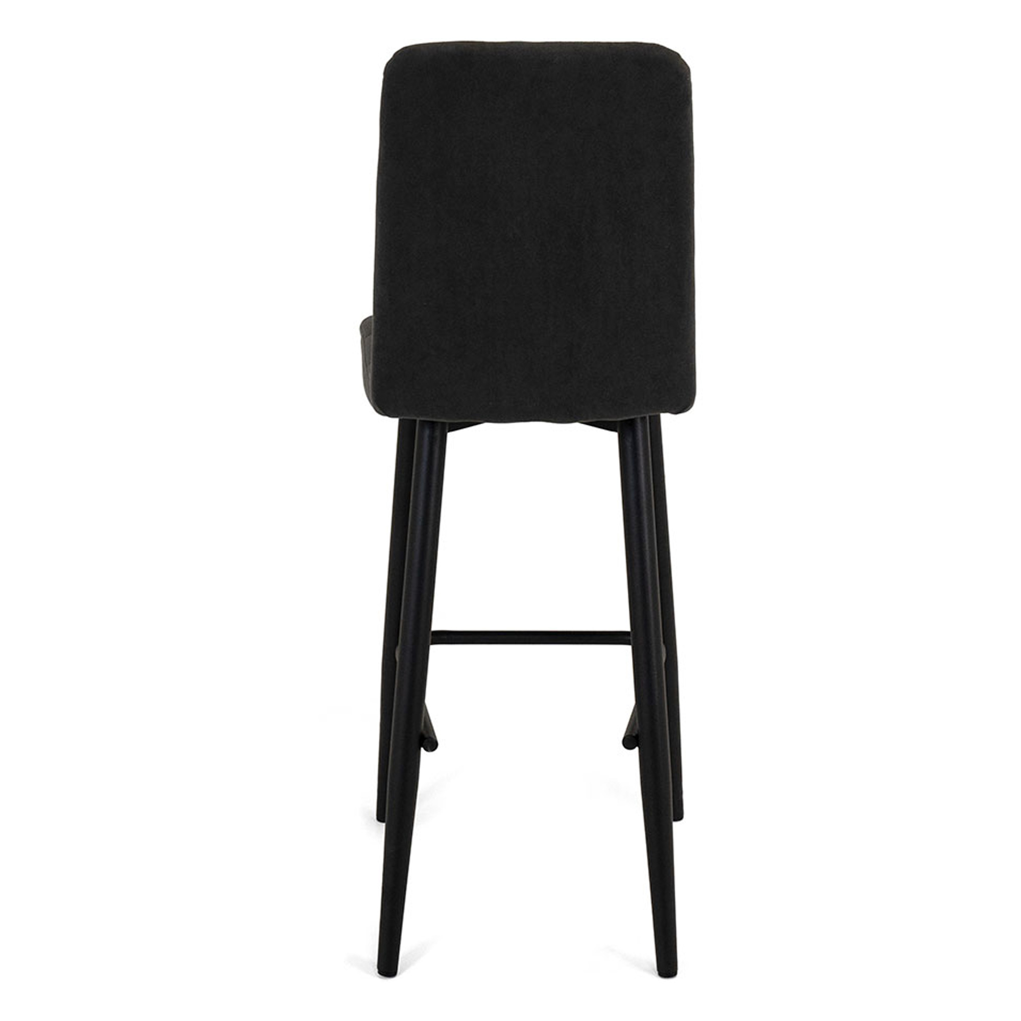 Барный стул на металлокаркасе коричневый велюровый (арт 18923) - Фото 1