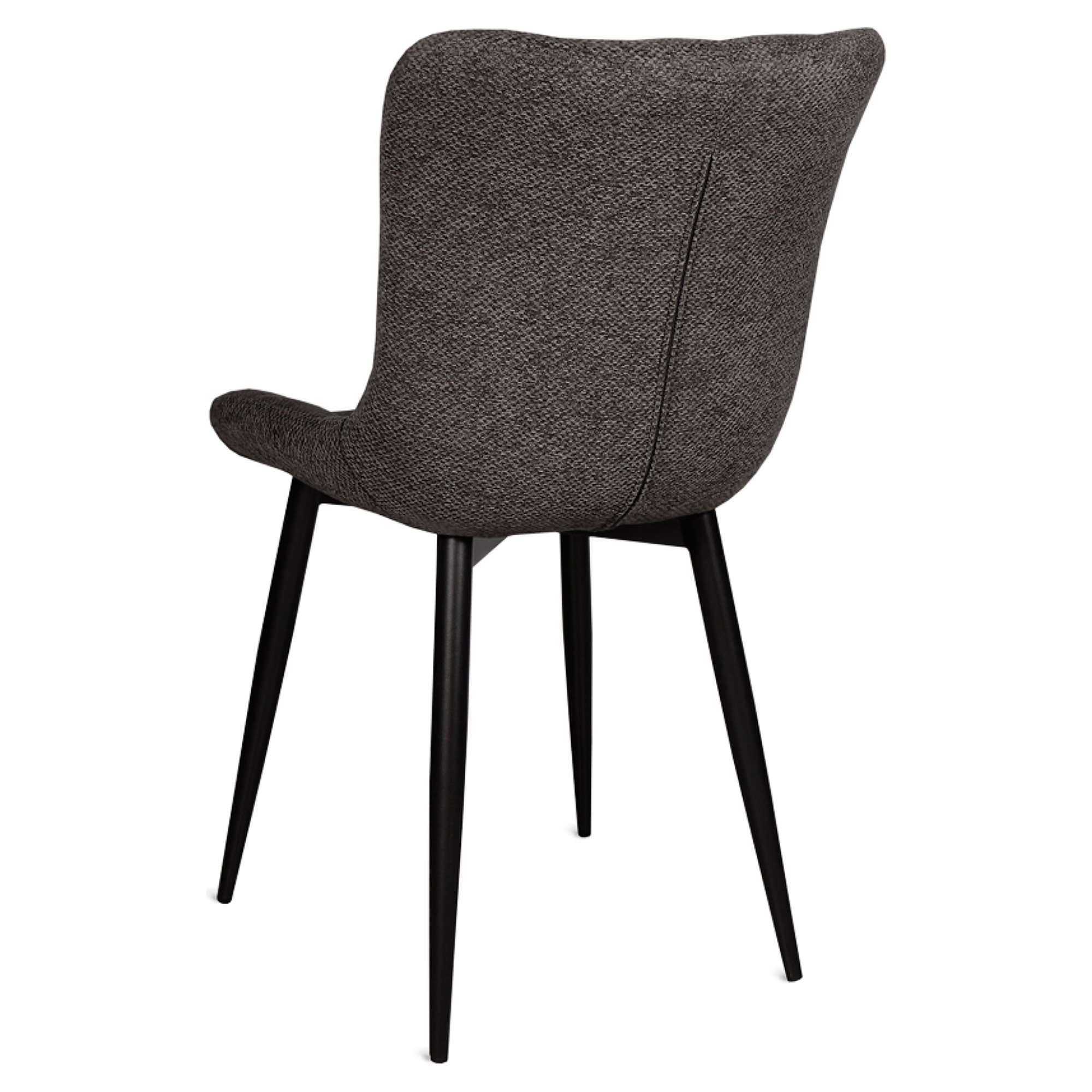 Стул с металлическими ножками ножки черные серый современный (арт 35521) - Фото 1