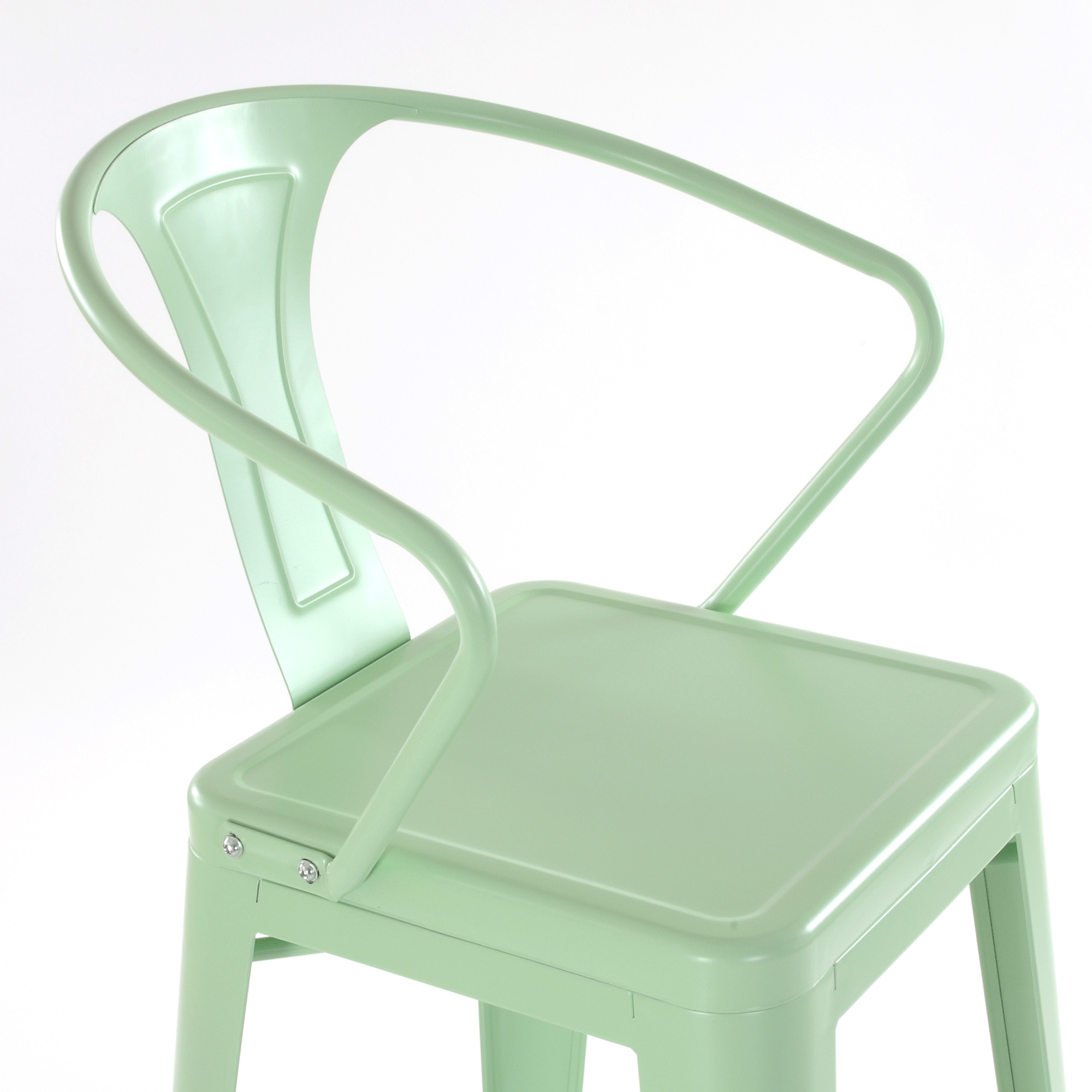 Барный стул дизайнерский зеленый tolix (арт 6713) - Фото 1