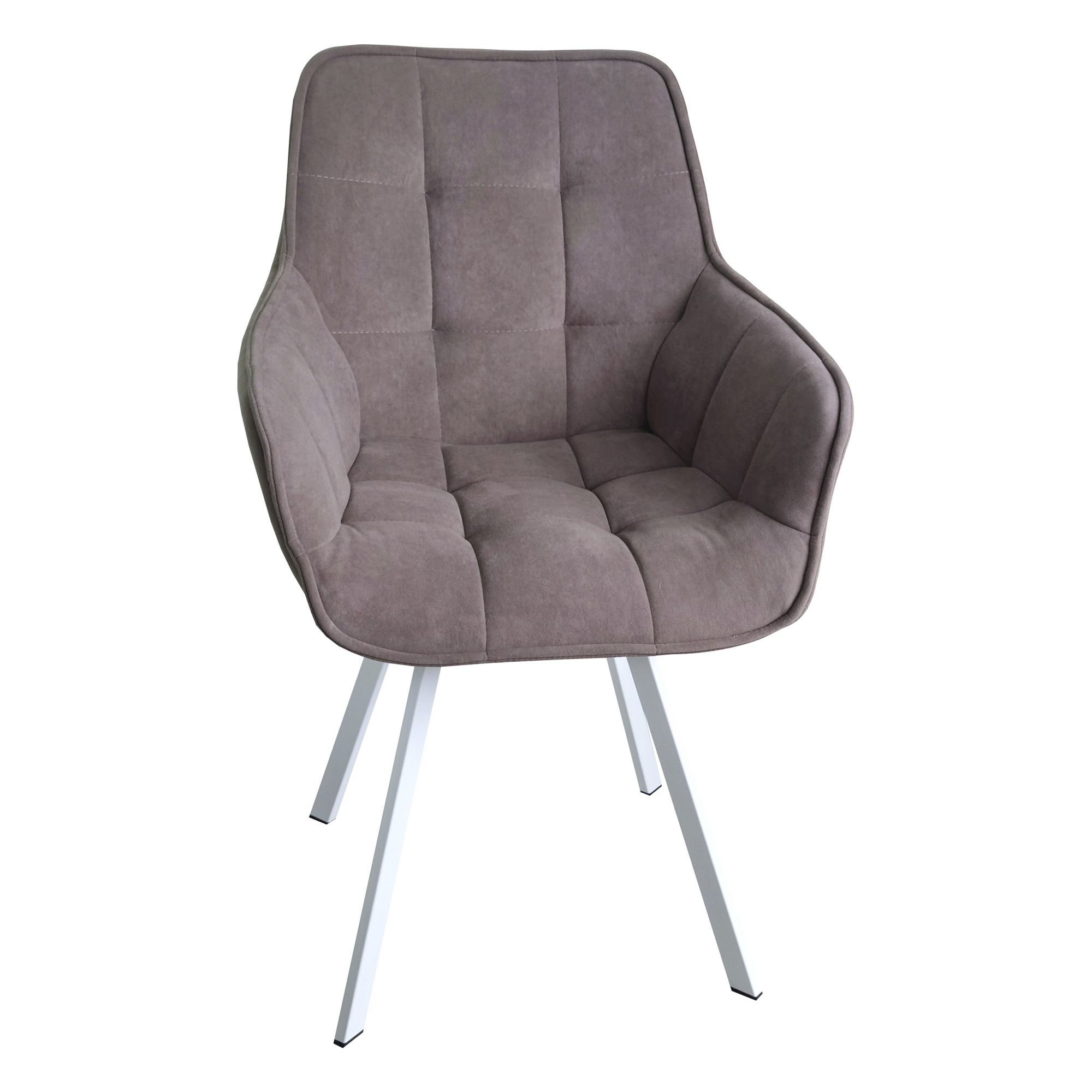 Стул-кресло на металлокаркасе мягкий с подлокотниками (арт 32747) - Фото 1