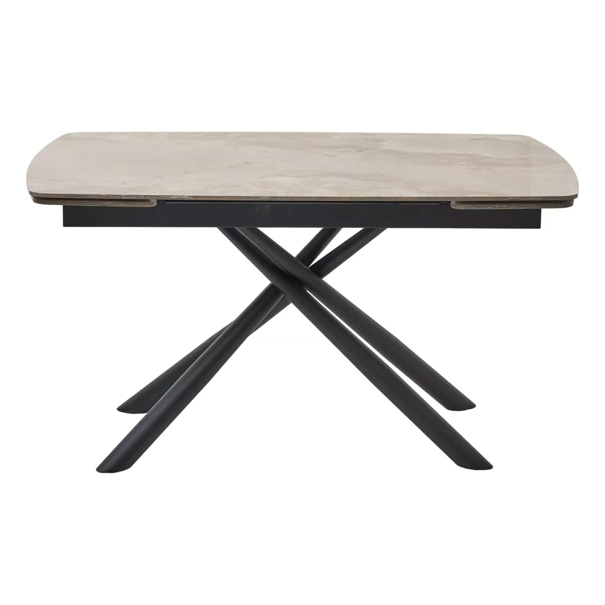 Стол раскладной керамический под мрамор на 1 ноге (арт 33380) - Фото 1