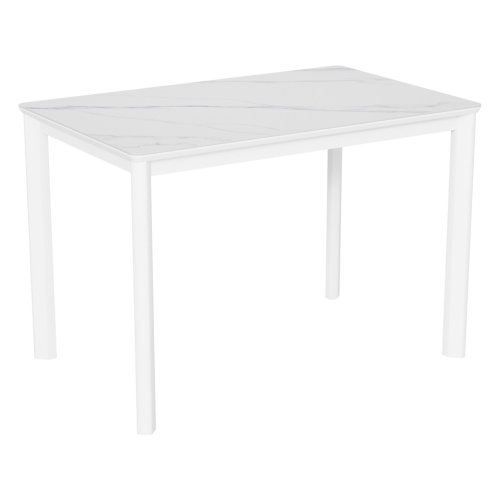 Стол раскладывающийся керамический под мрамор 90 см (арт 32337) - Фото 2