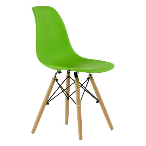 Стул для кухни дизайнерский зеленый eames (арт 10868) - Фото 2