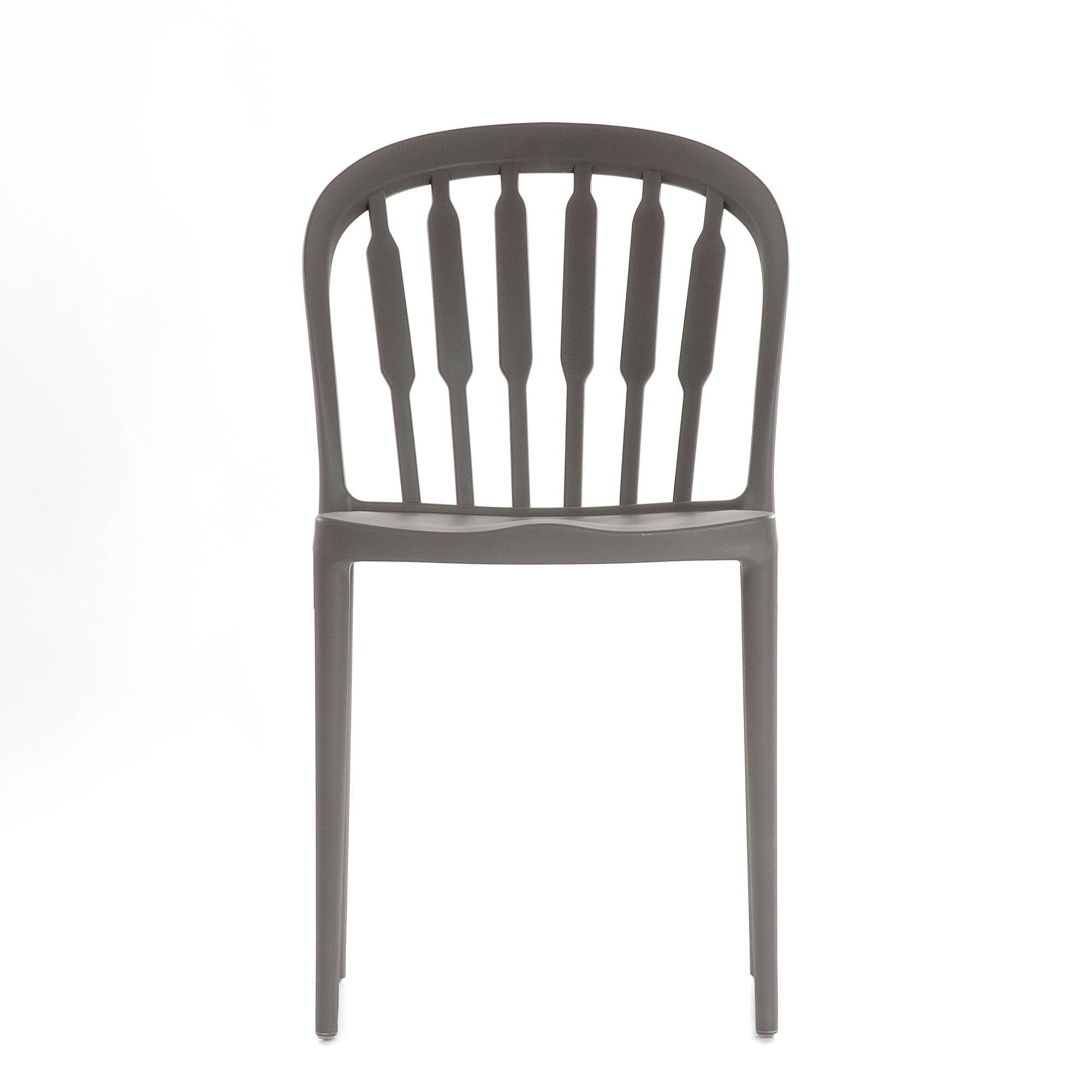 Стул бежевый пластиковый (арт 6596) - Фото 1