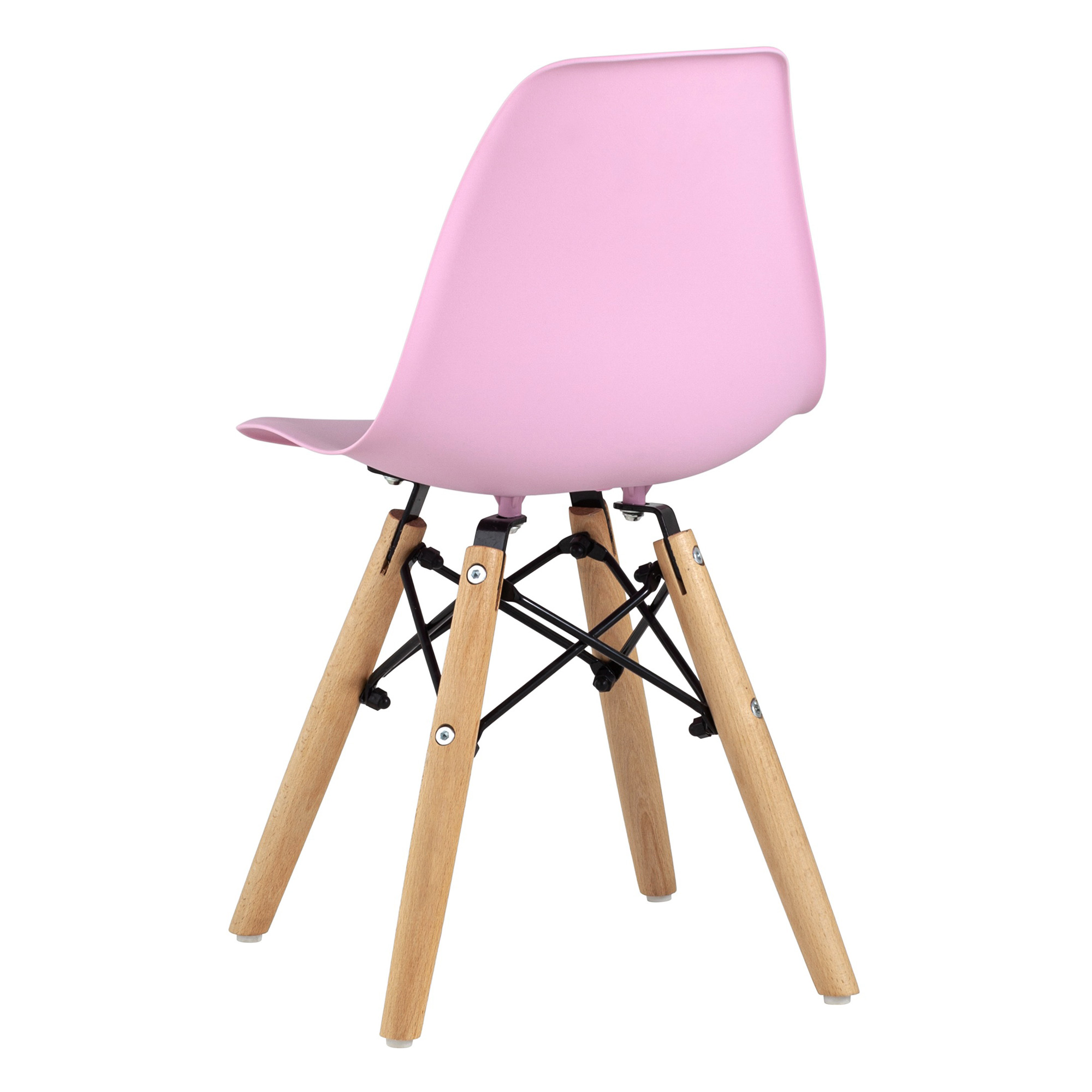 Стул дизайнерский розовый пластиковый eames (арт 29399) - Фото 1