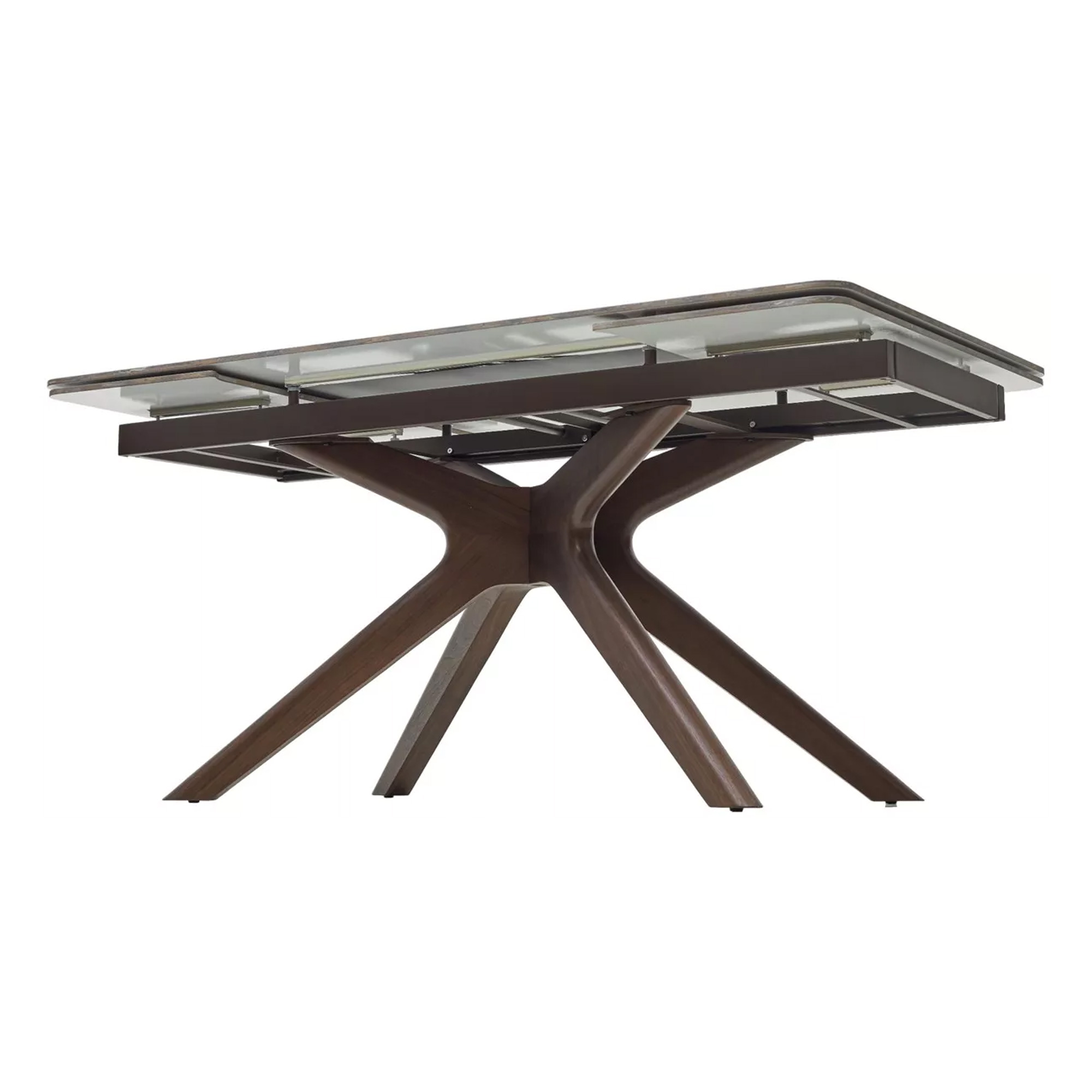 Стол раздвижной керамический на одной ножке (арт 33536) - Фото 1