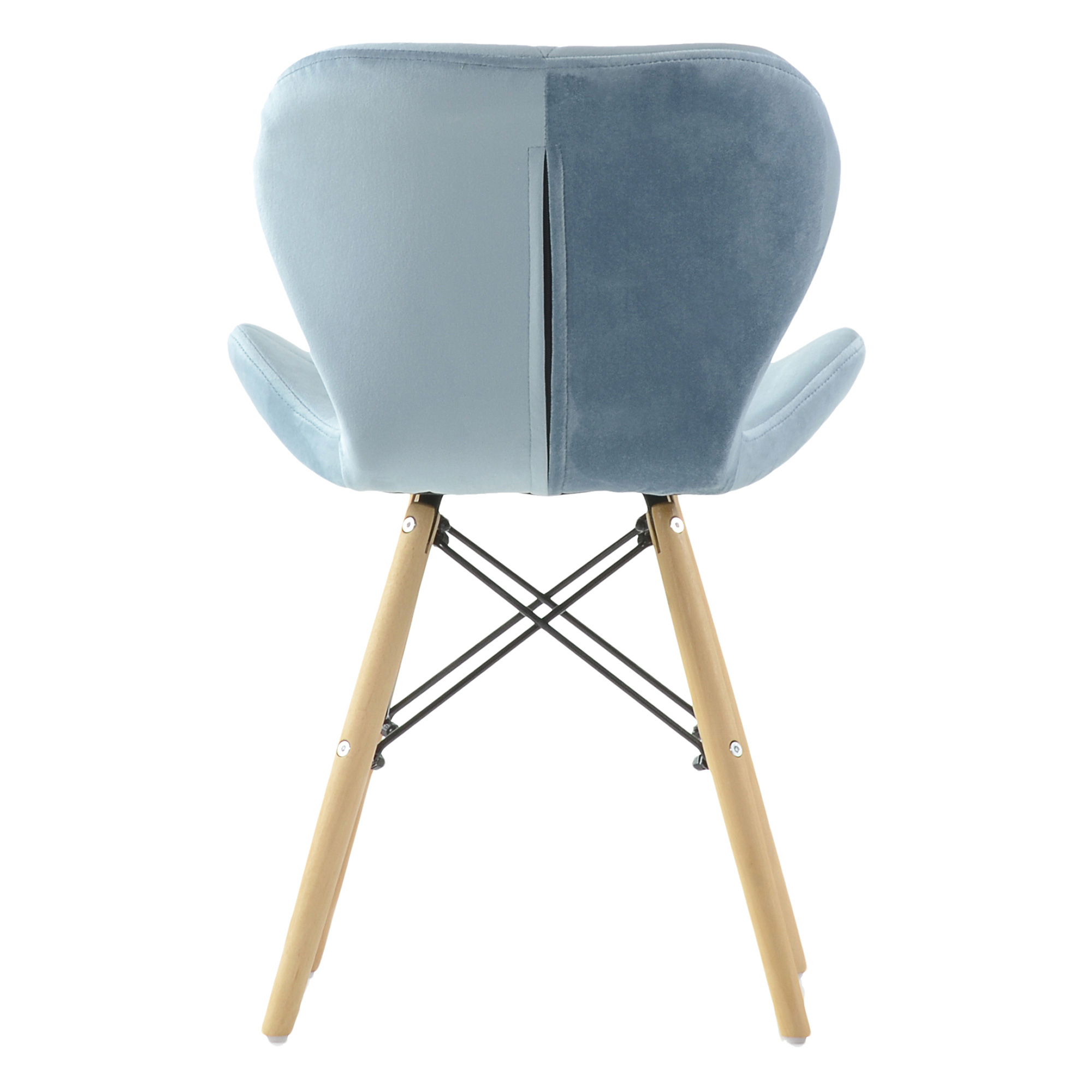 Стул для кухни дизайнерский мягкий голубой eames (арт 12196) - Фото 1