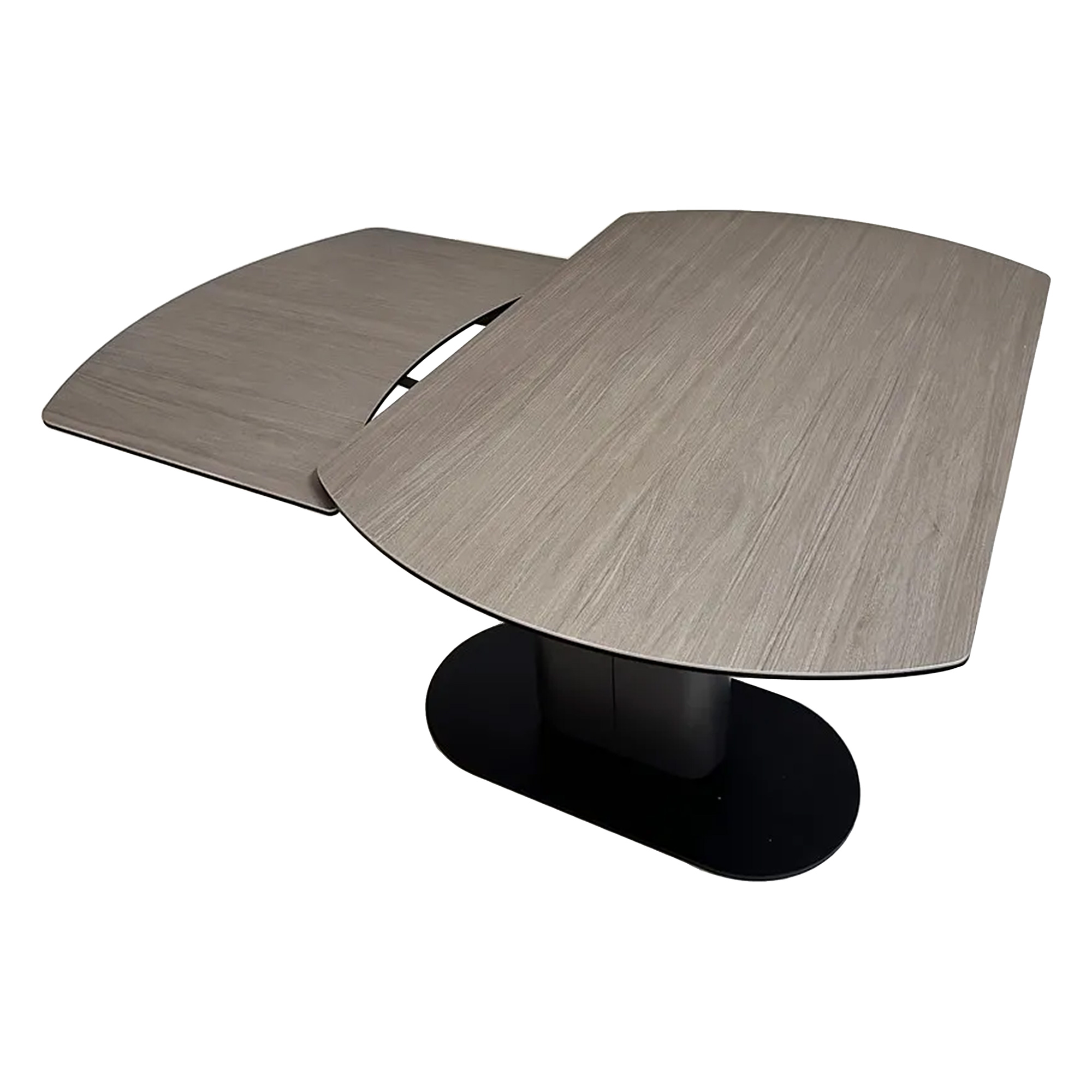 Стол кухонный керамический серый на одной ножке (арт 31440) - Фото 1