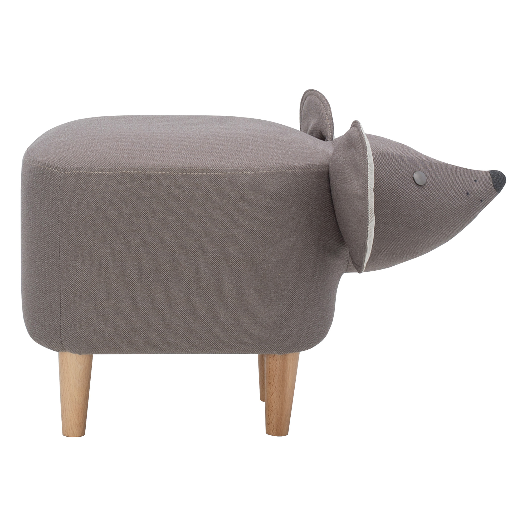 Пуфик с мягким сидением серый (арт 13345) - Фото 1