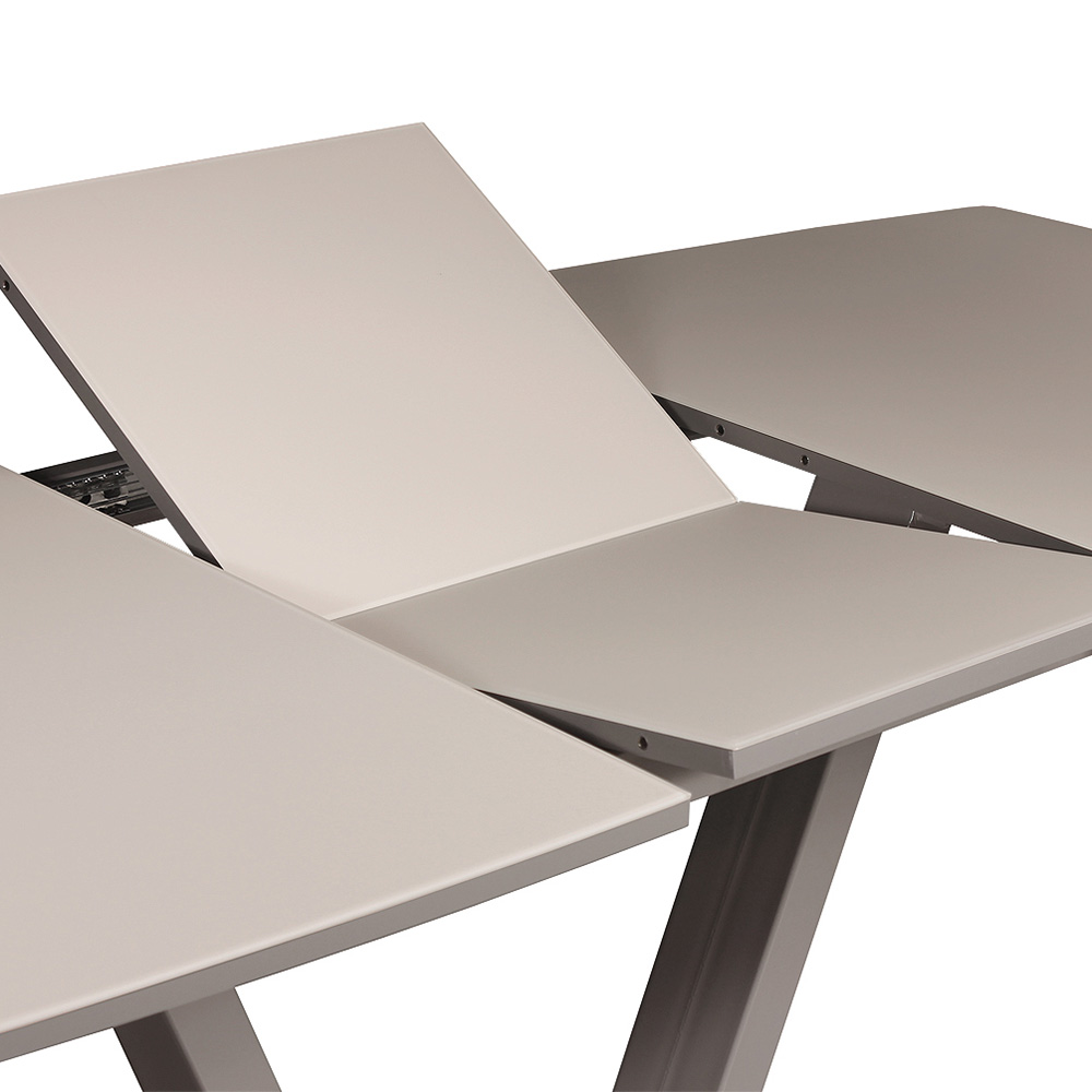 Стол раскладной стеклянный на одной ножке современный (арт 11260) - Фото 1