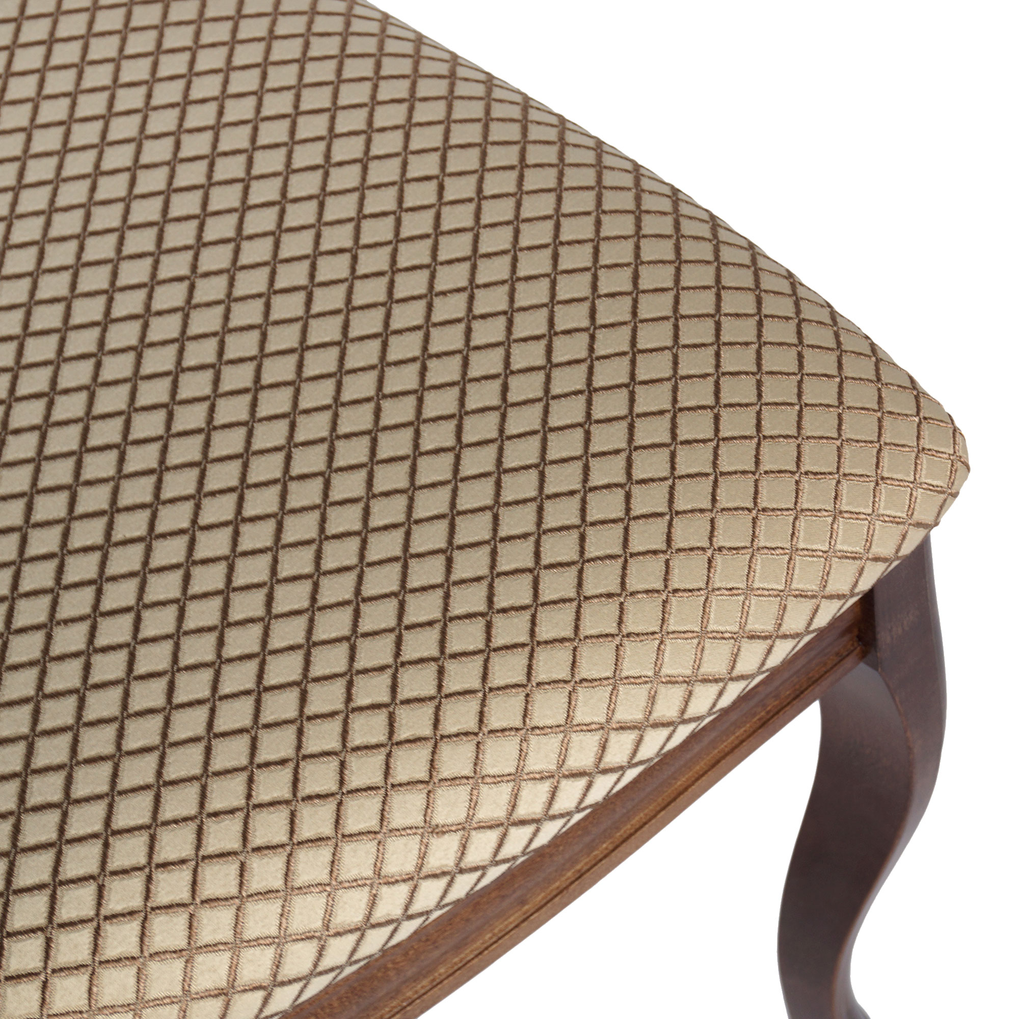 Стул из массива дерева с мягким сидением классический (арт 6866) - Фото 1