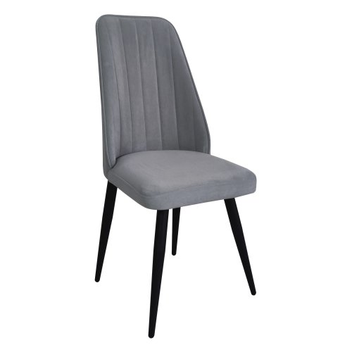 Стул на металлическом каркасе мягкий бежевый (арт 14932) - Фото 2