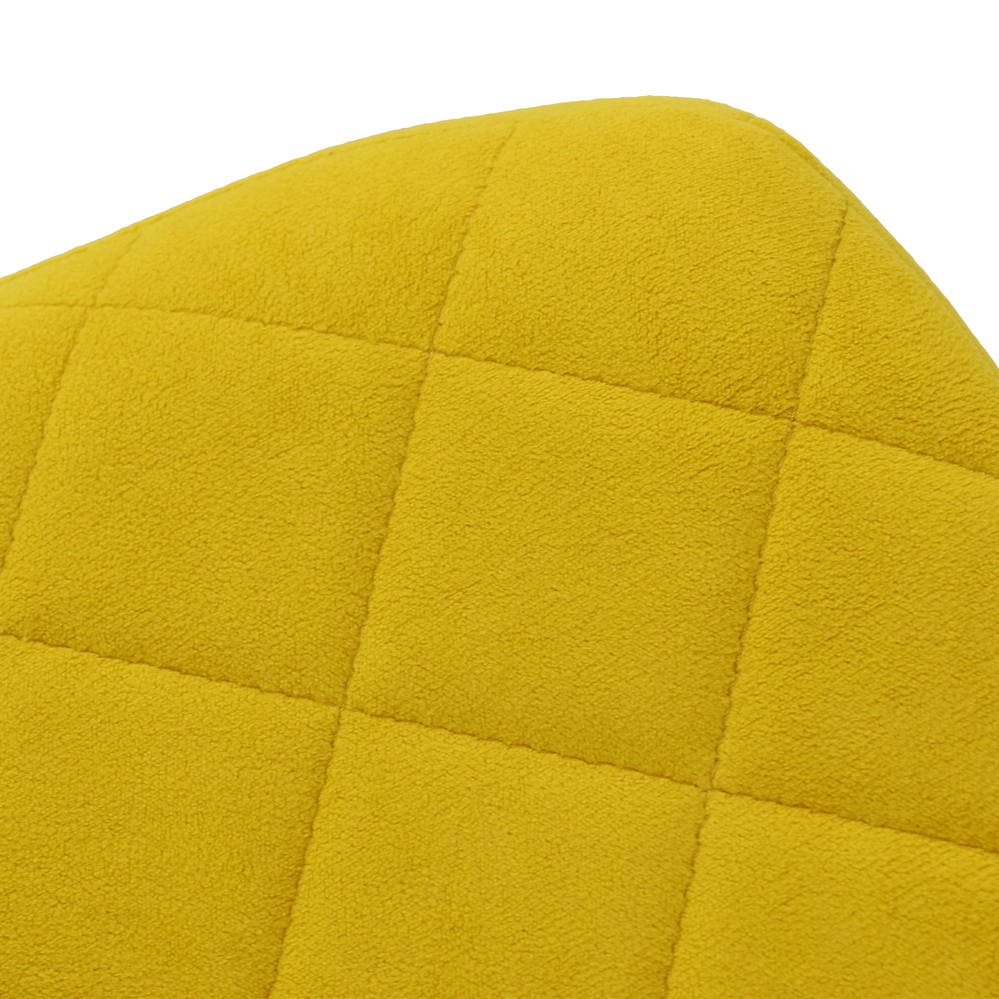 Стул кухонный мягкий желтый велюровый (арт 19259) - Фото 1