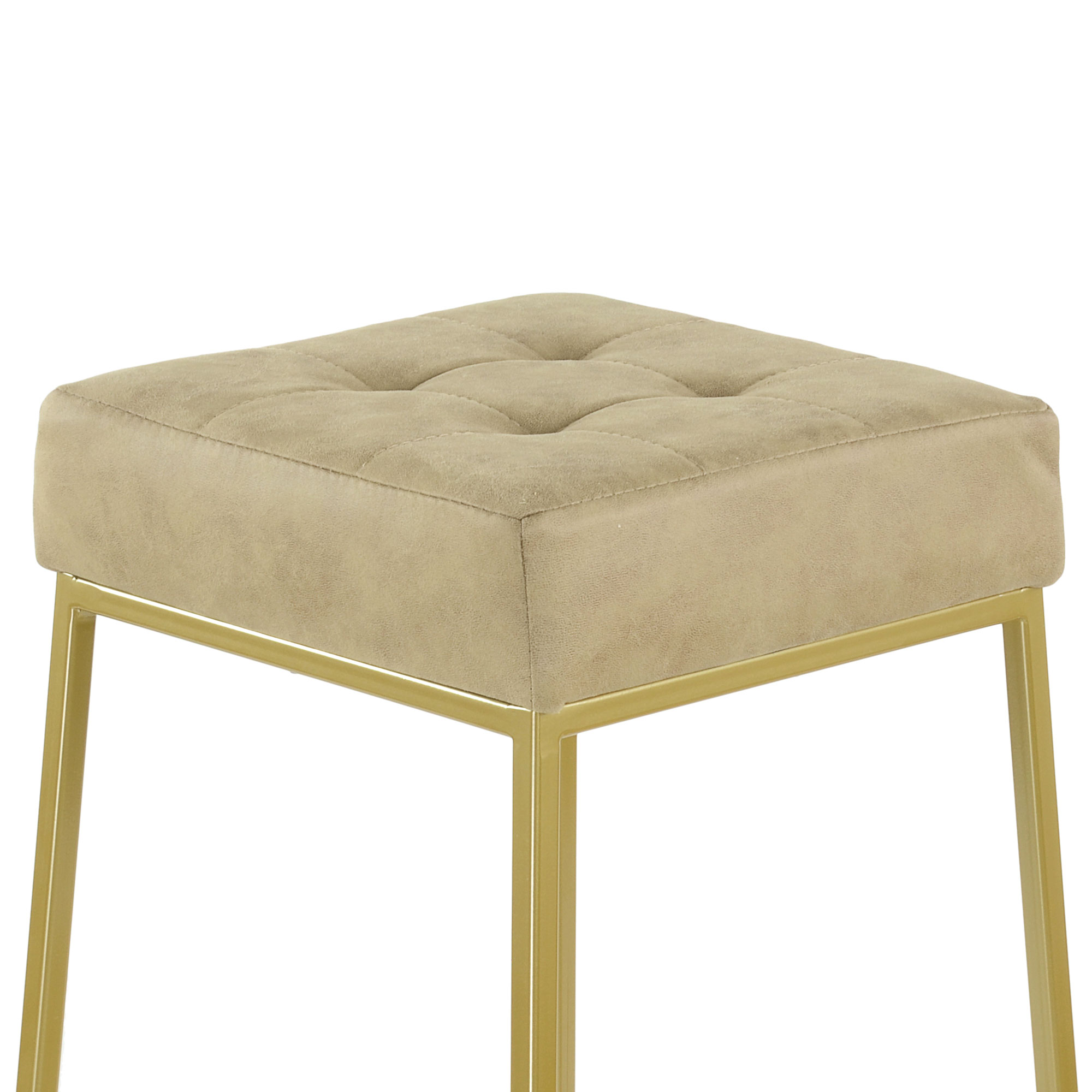 Барный стул мягкий бежевый лофт (арт 11461) - Фото 1