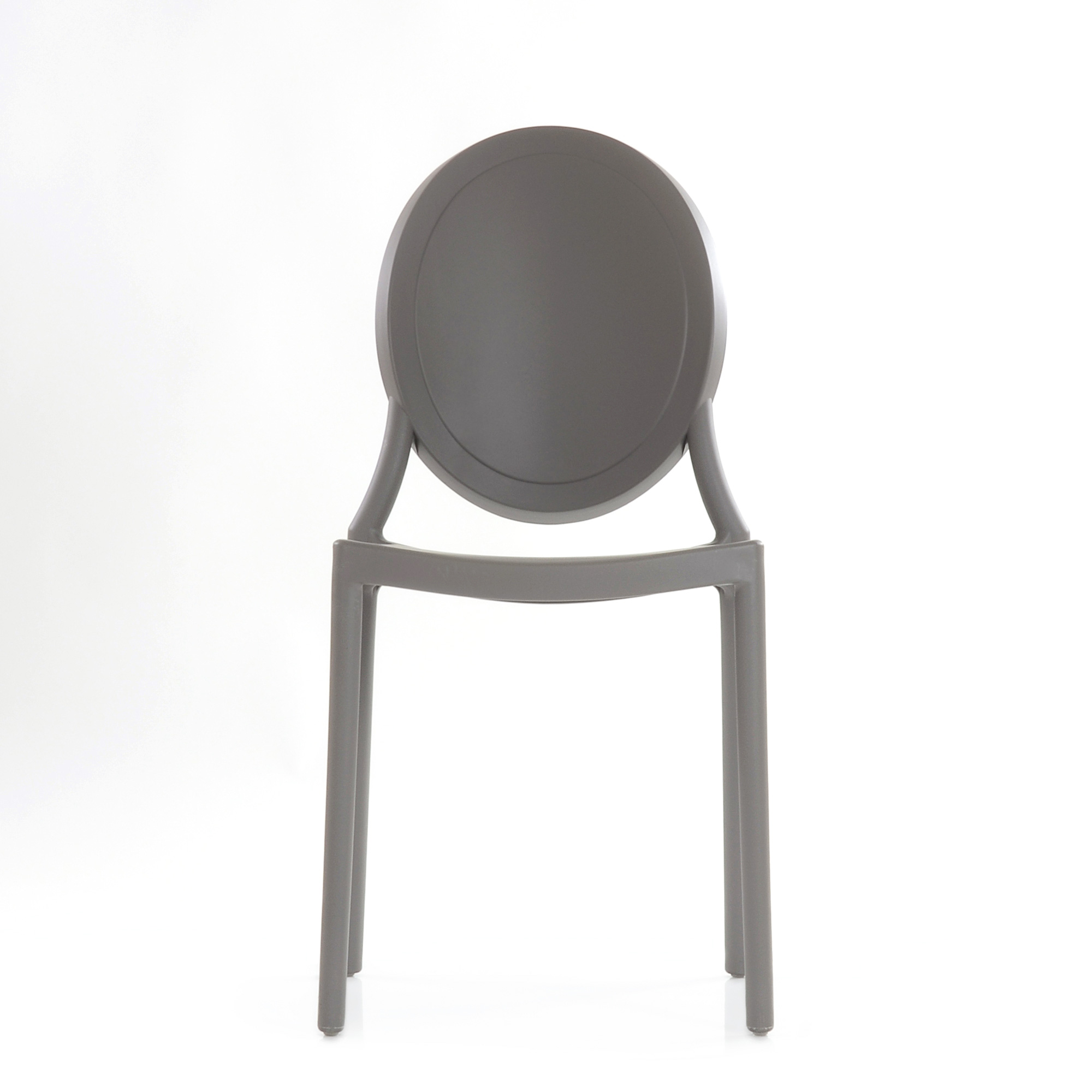 Стул бежевый пластиковый (арт 6601) - Фото 1