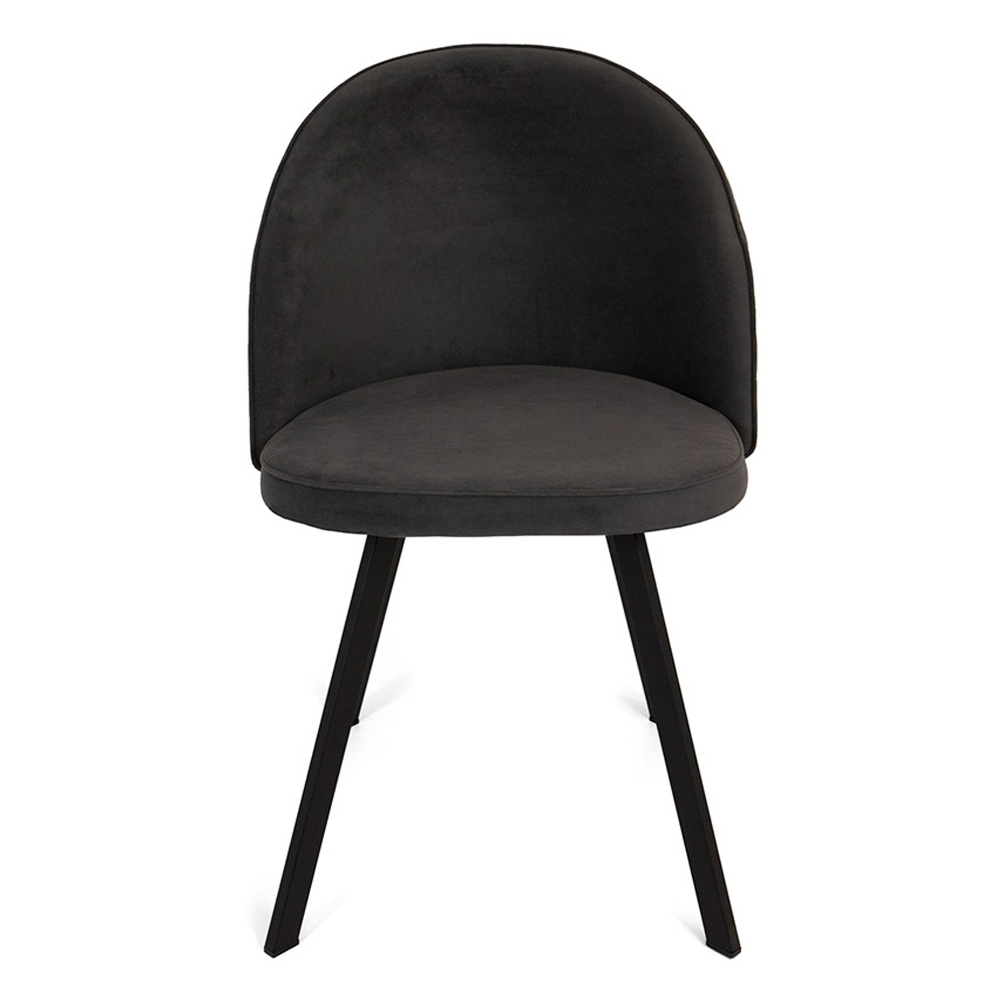 Стул кухонный на металлокаркасе из велюра (арт 21241) - Фото 1