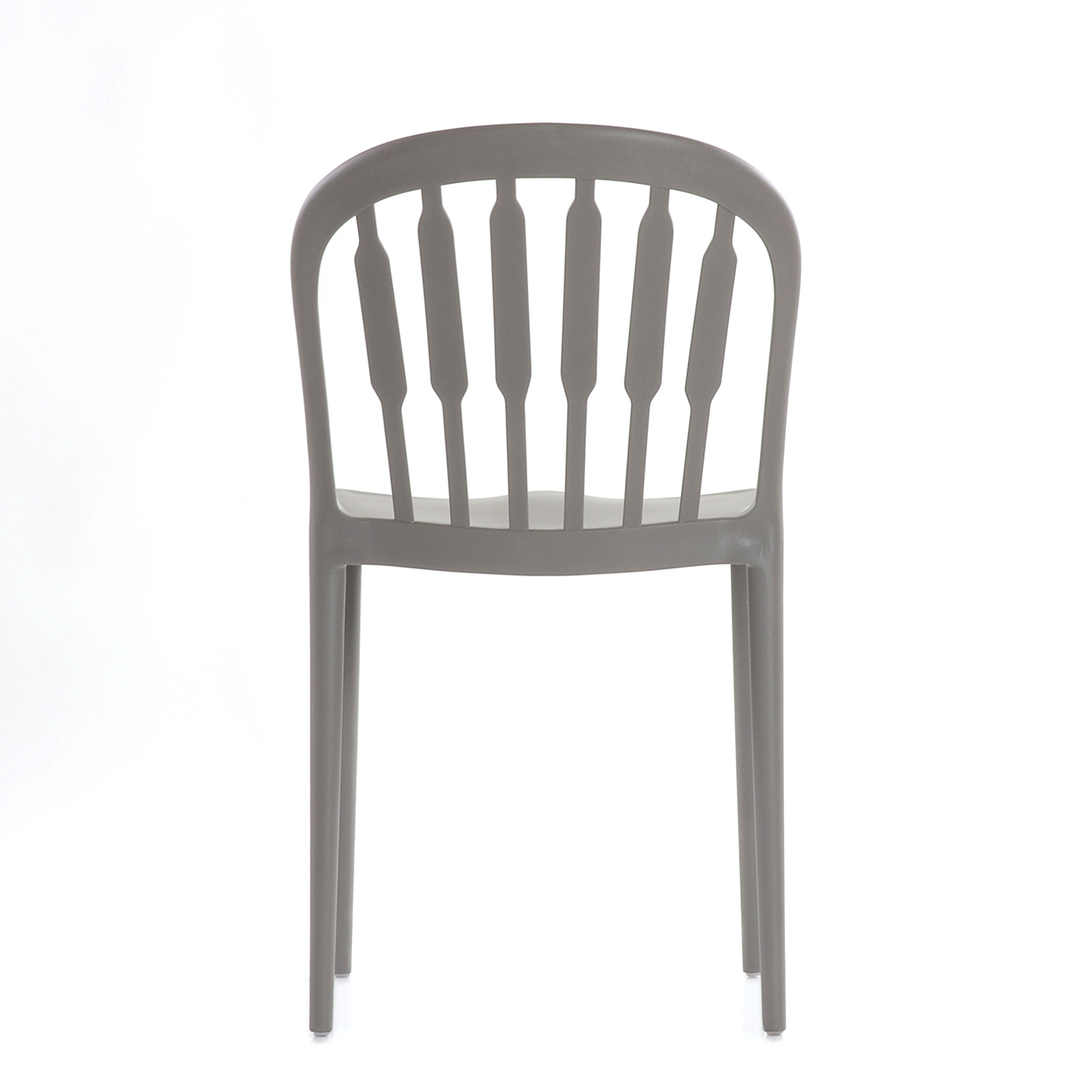 Стул бежевый пластиковый (арт 6596) - Фото 1