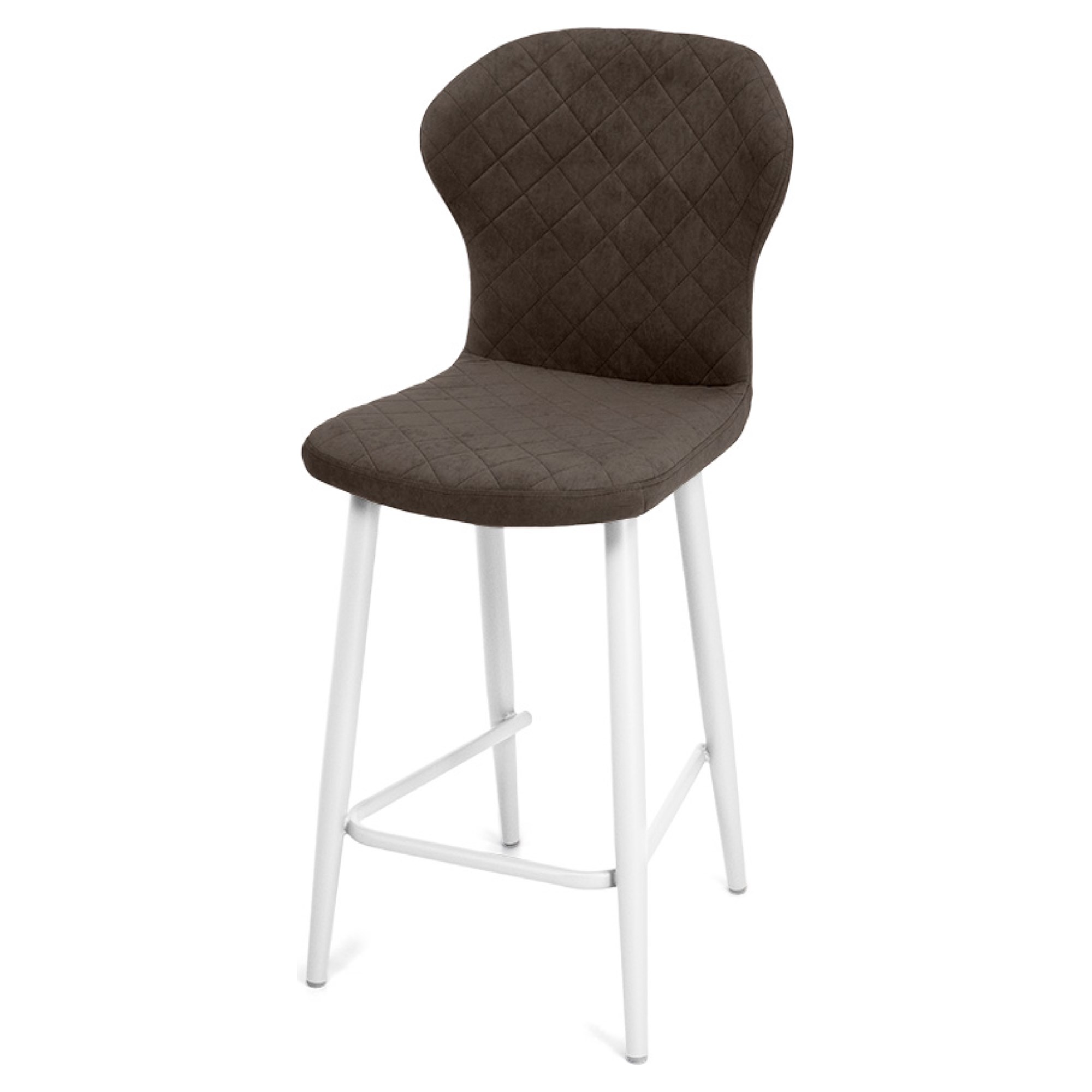 Стул барный с мягким сидением велюровый (арт 19636) - Фото 1