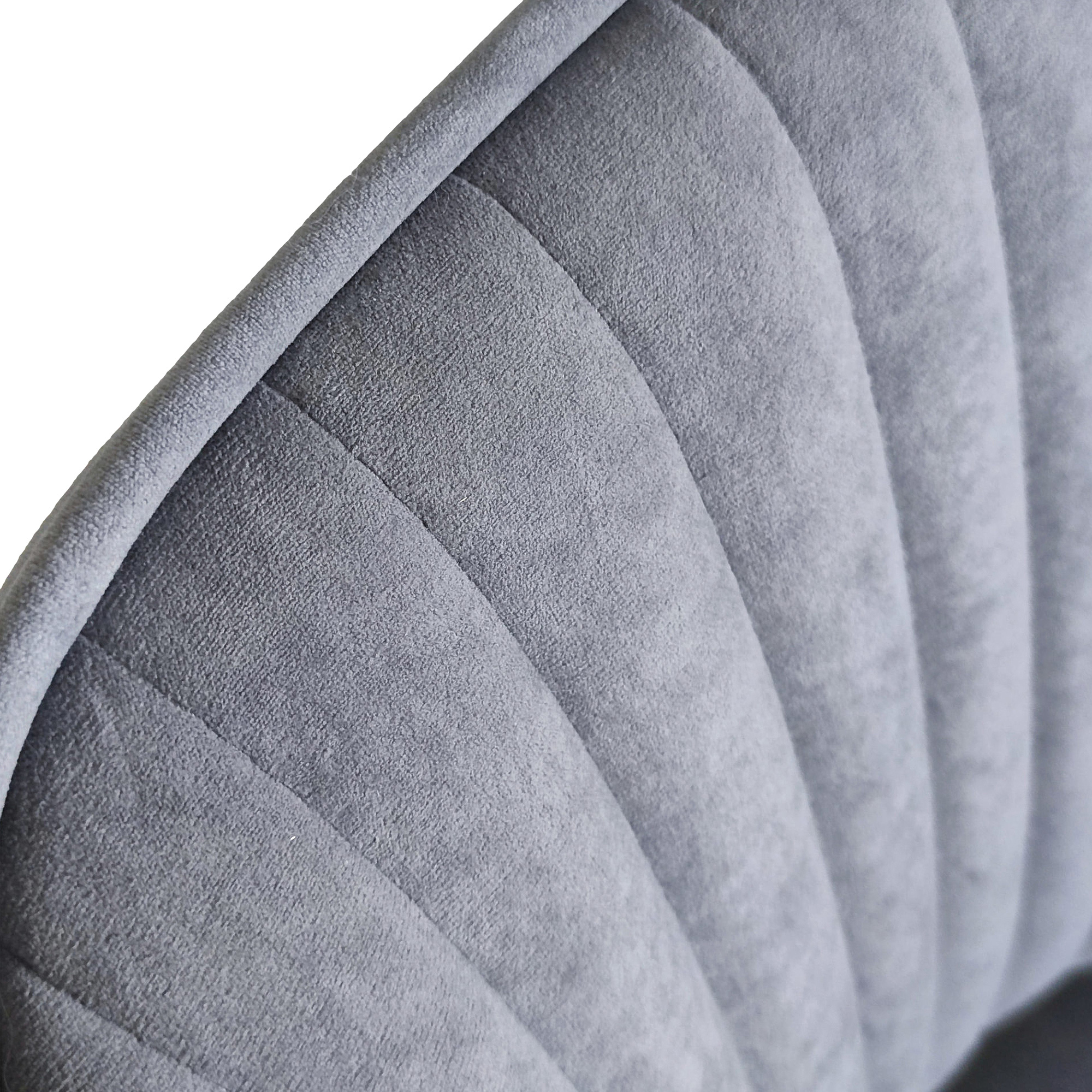 Стул с черными ножками мягкий из велюра (арт 31973) - Фото 1