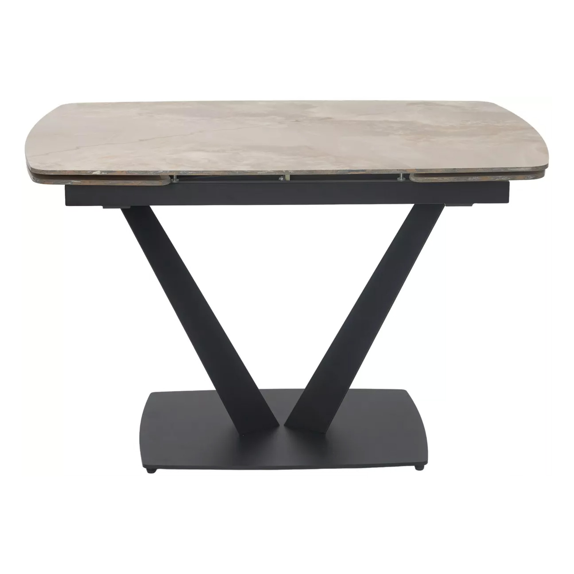 Стол для кухни дизайнерский из керамогранита 120 см (арт 33338) - Фото 1