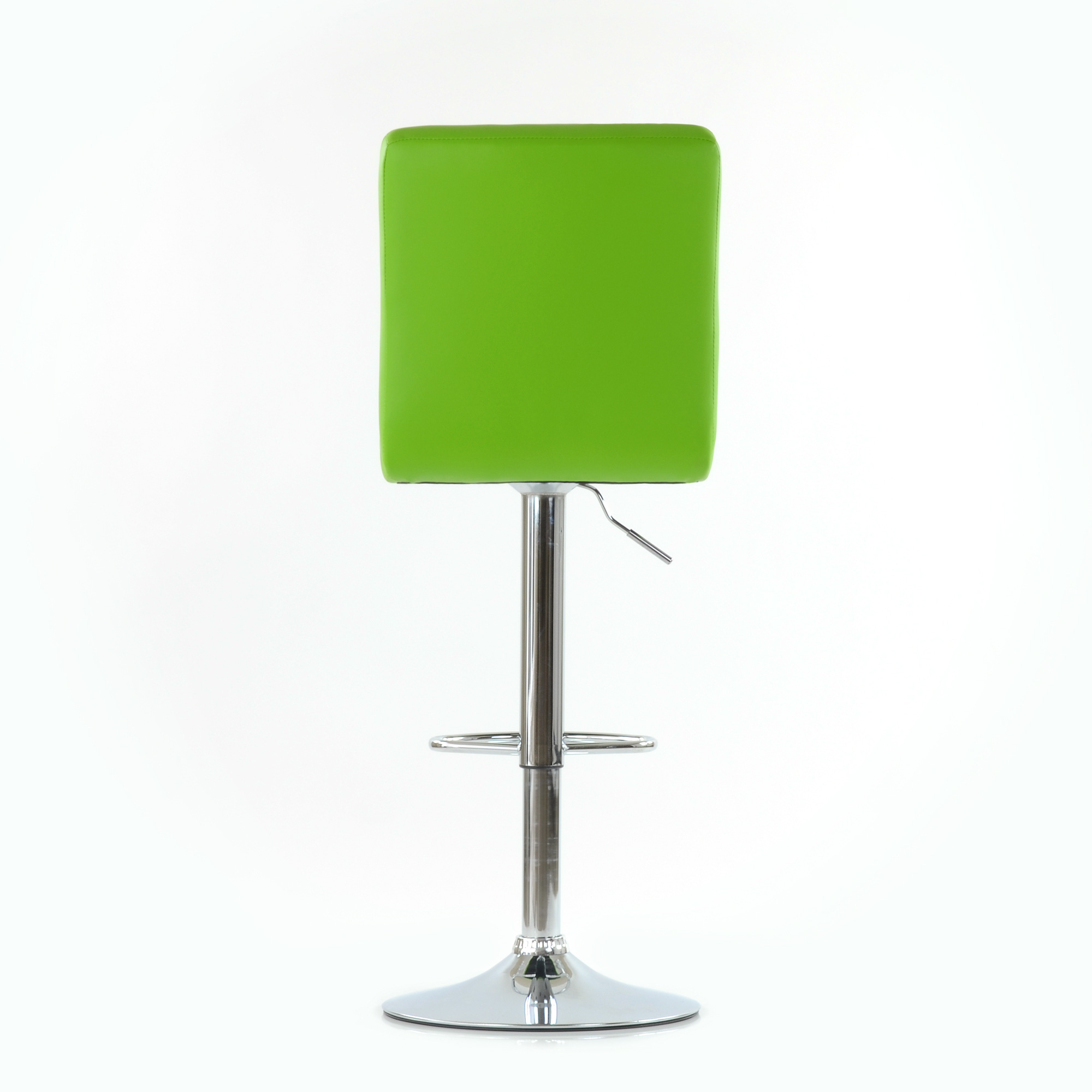 Барный стул с металлическими ножками зеленый регулируемый (арт 5579) - Фото 1