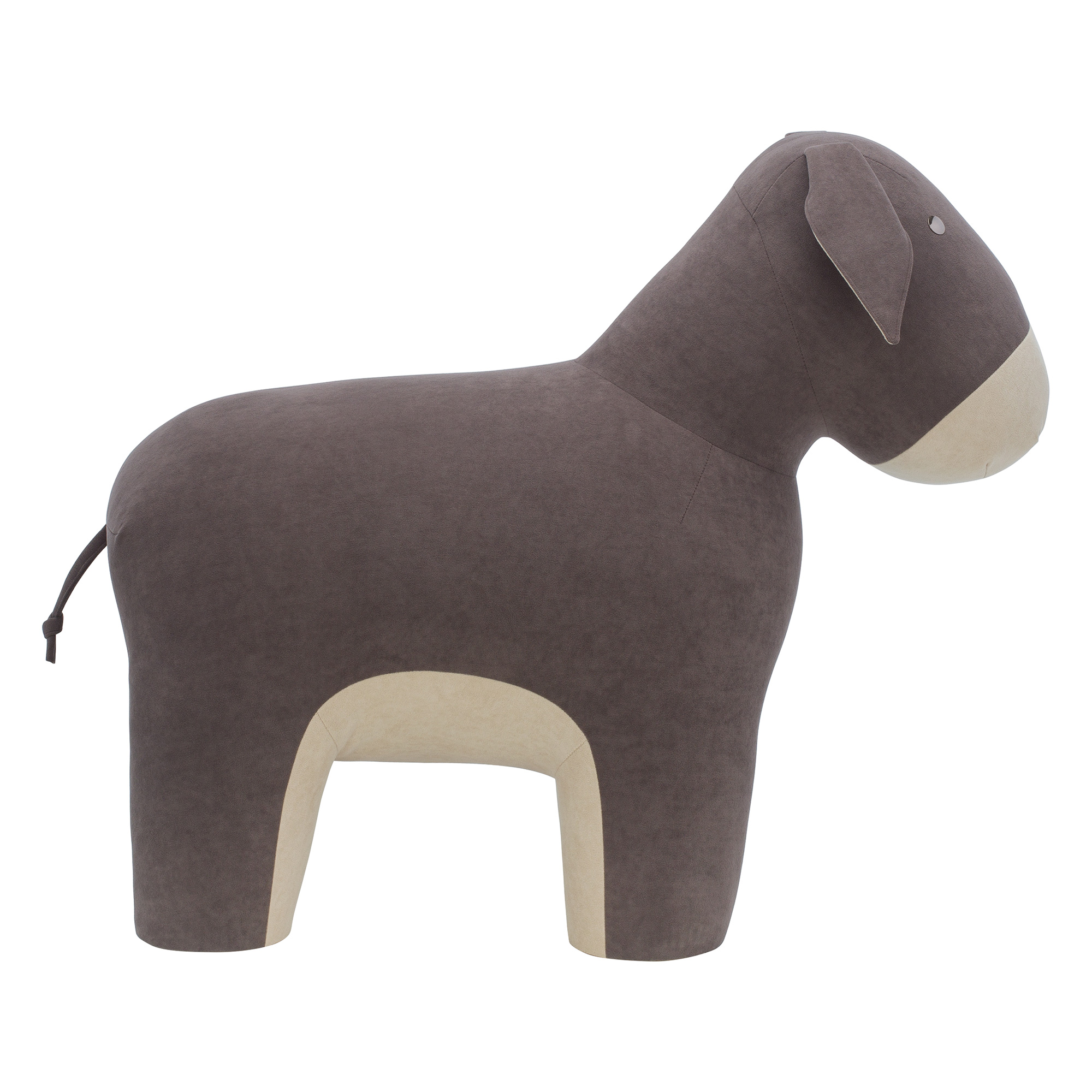 Пуф мягкий с обивкой из велюра (арт 6948) - Фото 1