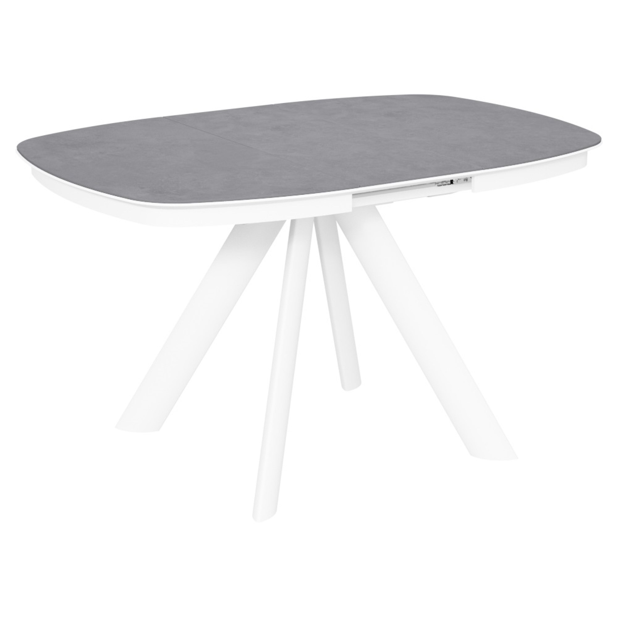 Стол овальный с керамической столешницей серый (арт 35219) - Фото 1