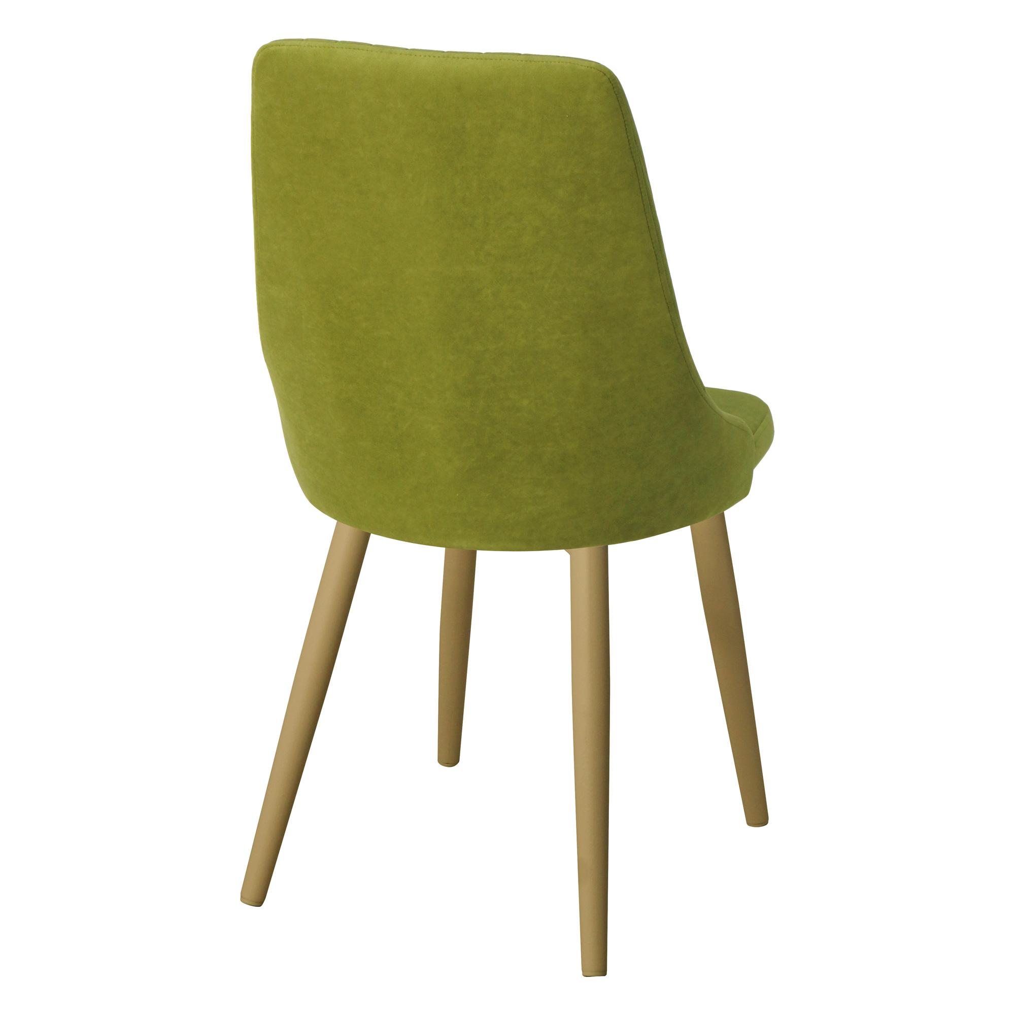 Стул для кухни мягкий зеленый из велюра (арт 22884) - Фото 1
