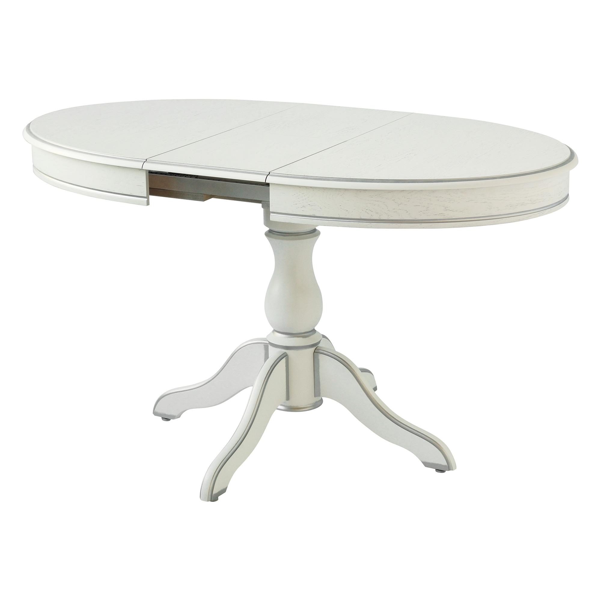 Стол кухонный раздвижной овальный на 1 ножке классический (арт 4833) - Фото 1