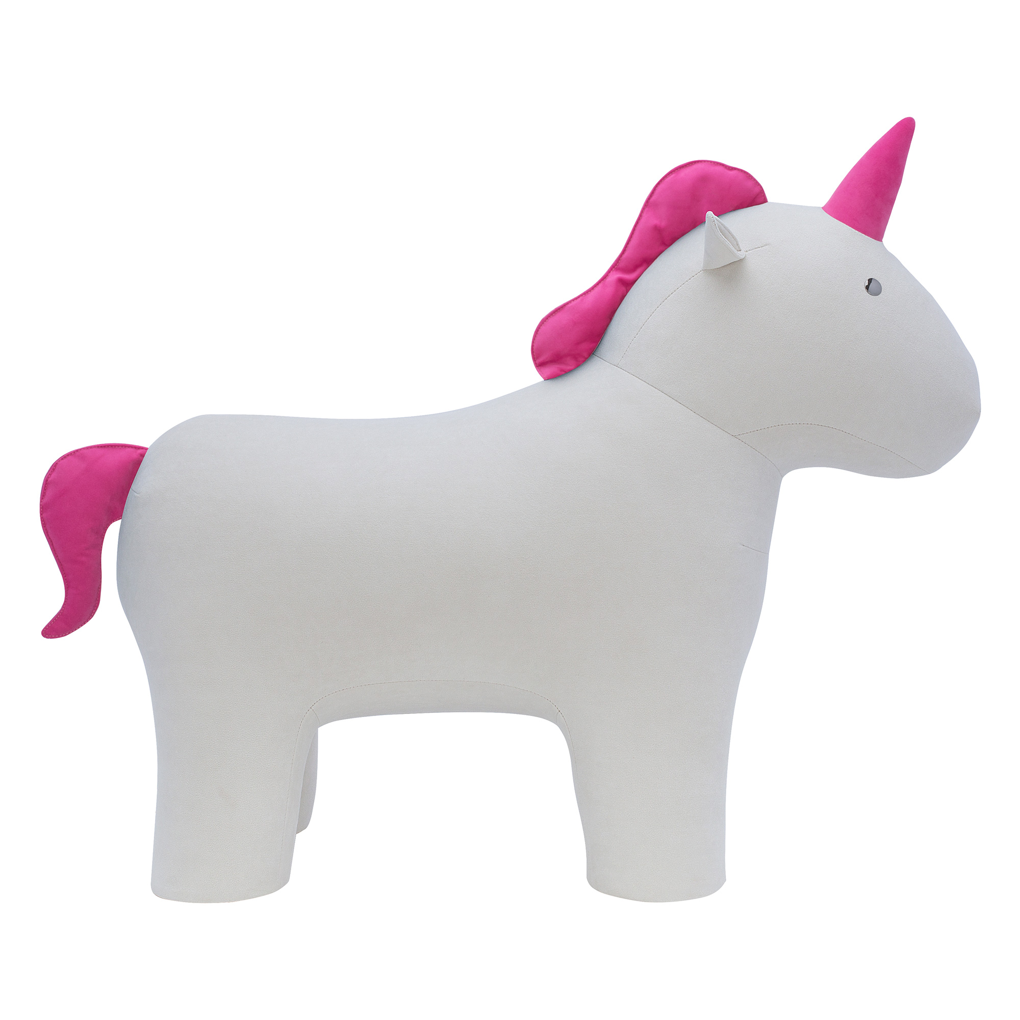 Пуфик мягкий розовый современный (арт 13349) - Фото 1