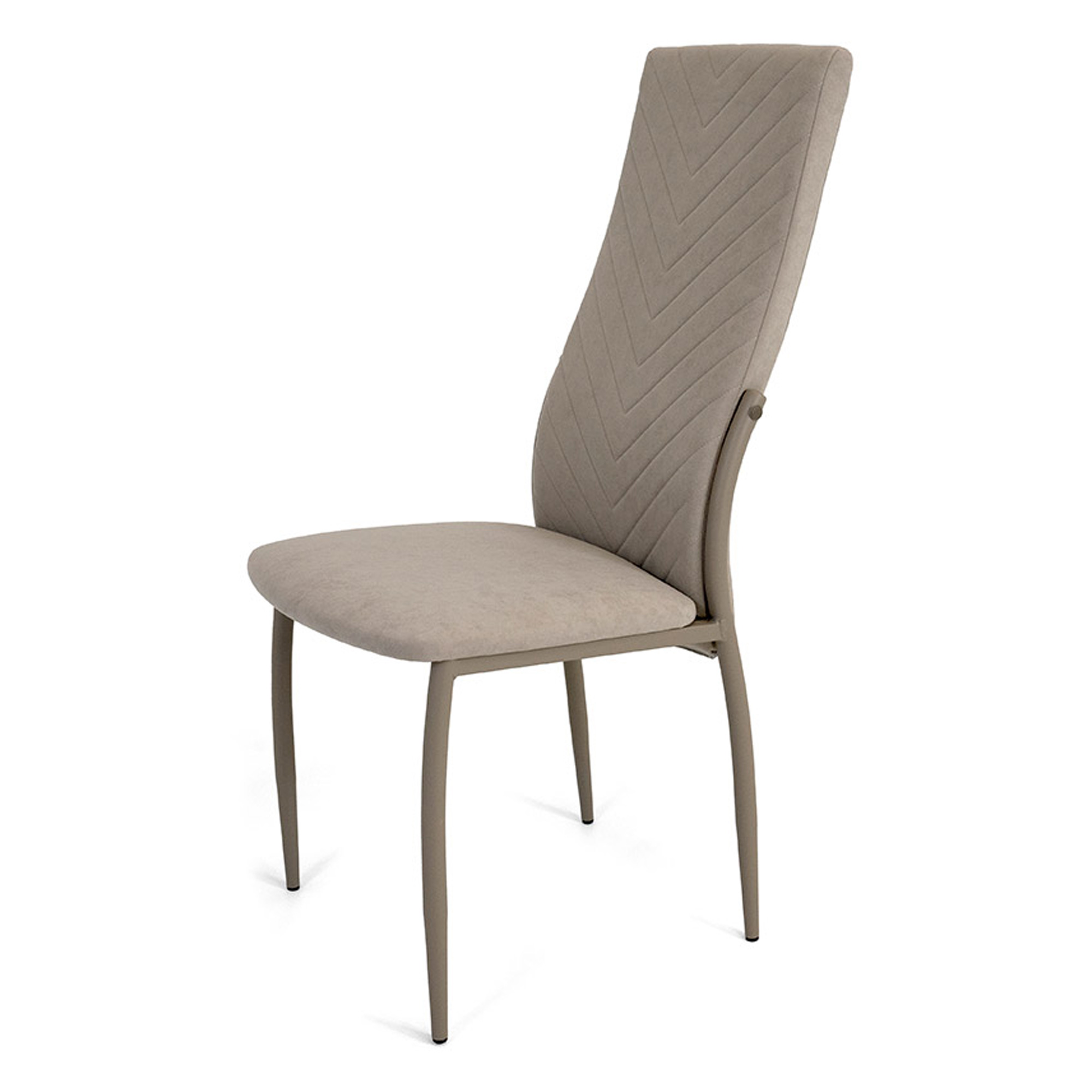 Стул с мягким сидением бежевый с обивкой из велюра (арт 20949) - Фото 1