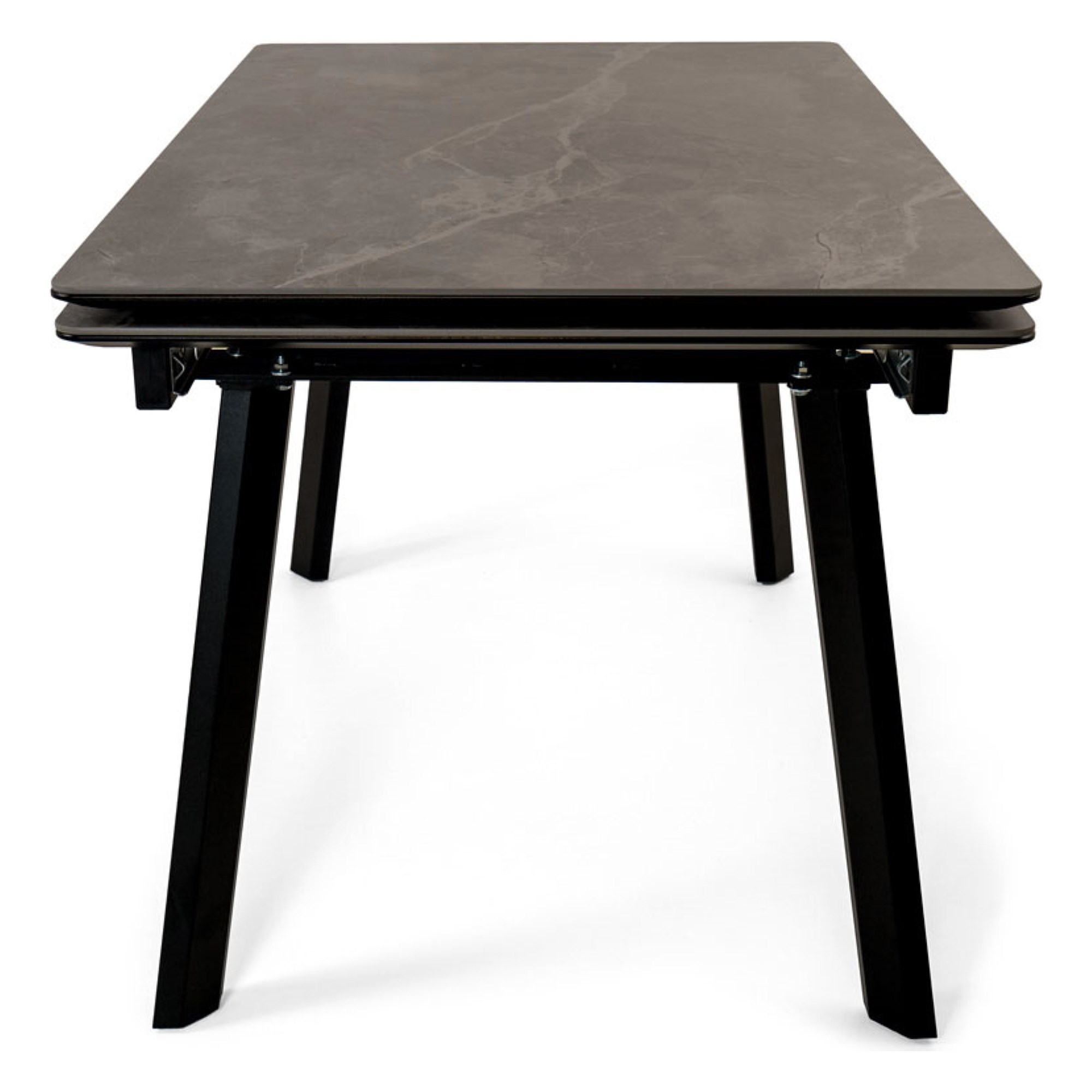 Стол раскладной со столешницей из керамики под мрамор (арт 34216) - Фото 1