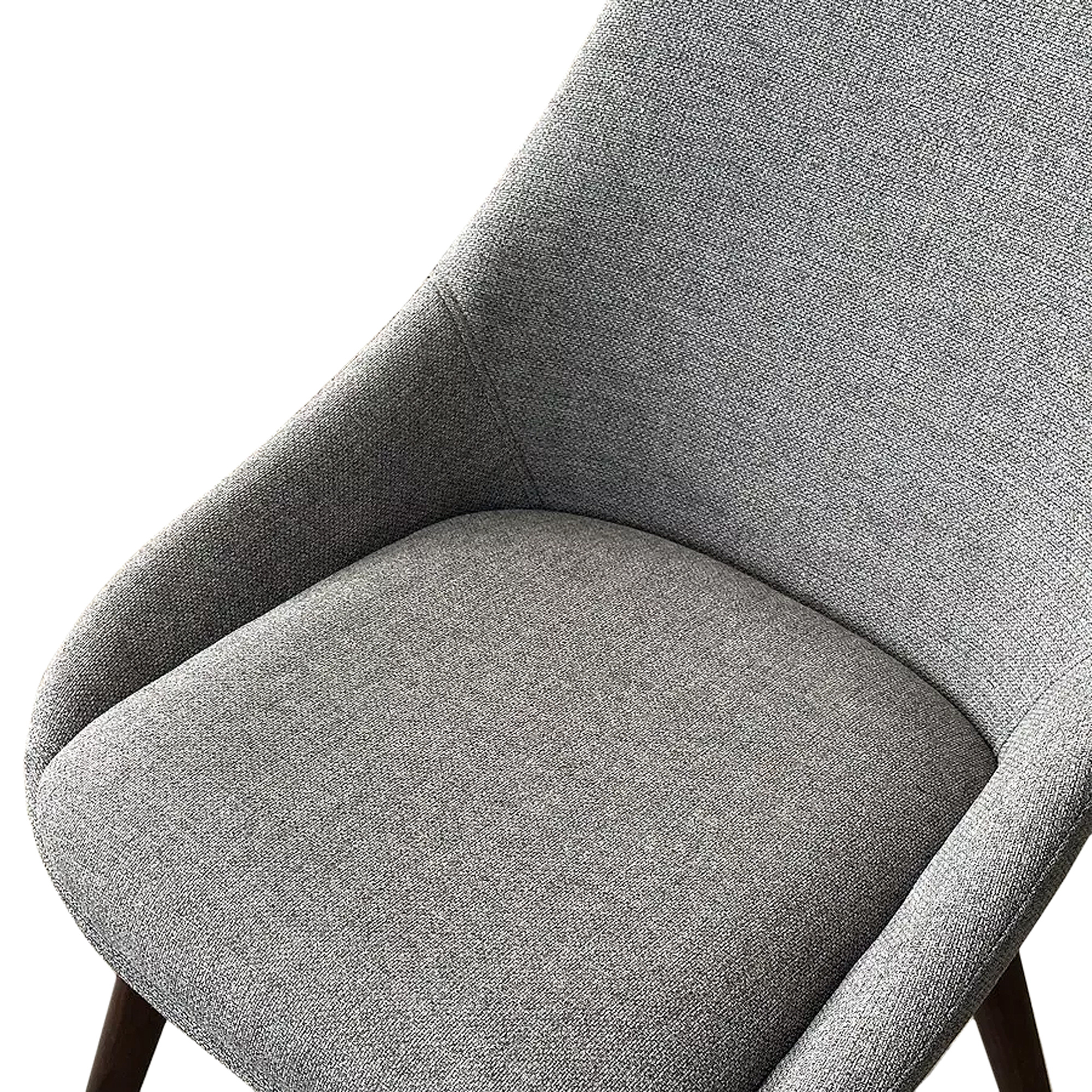 Стул деревянный мягкий серый в современном стиле (арт 33668) - Фото 1