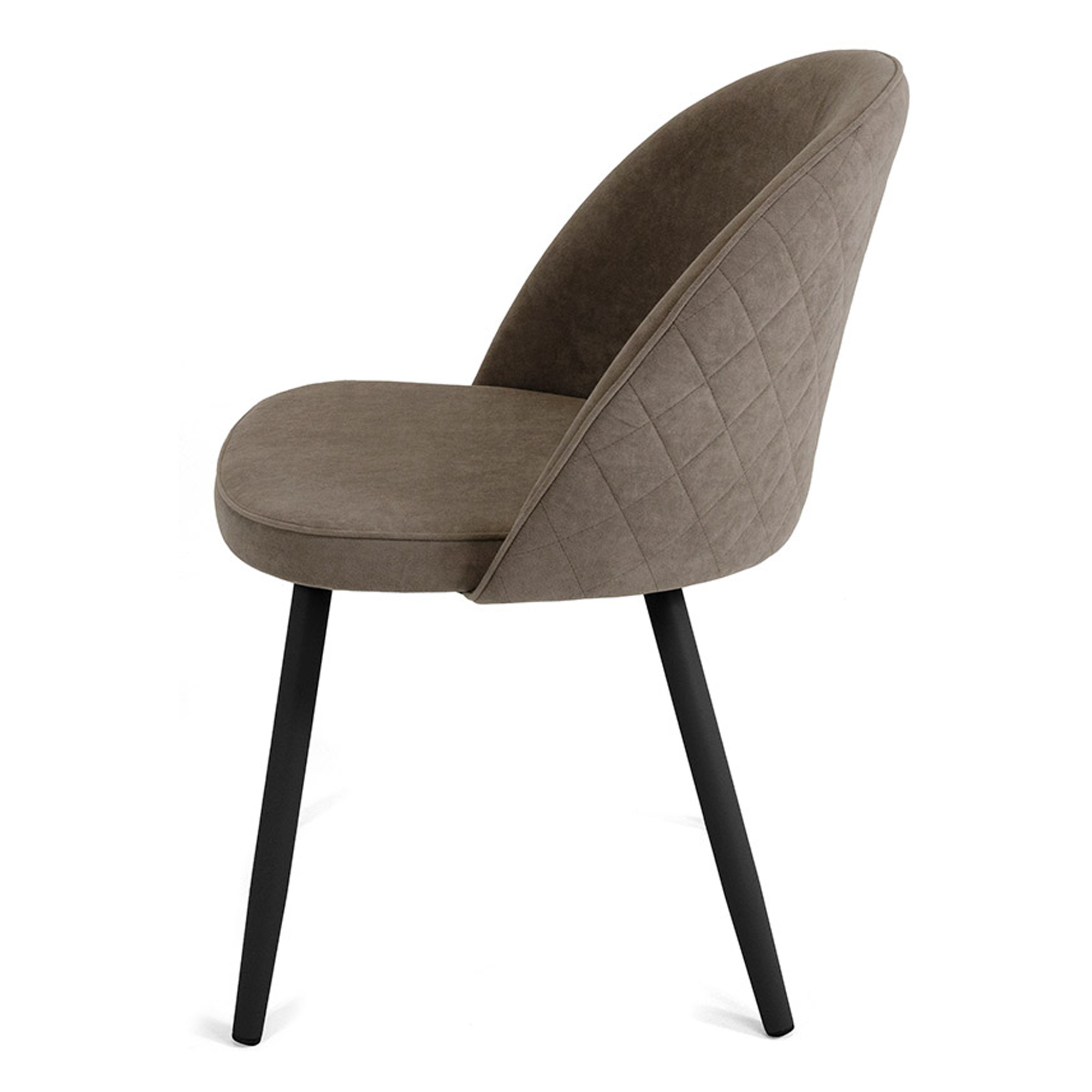 Стул для кухни на металлокаркасе с мягкой обивкой из велюра (арт 21089) - Фото 1