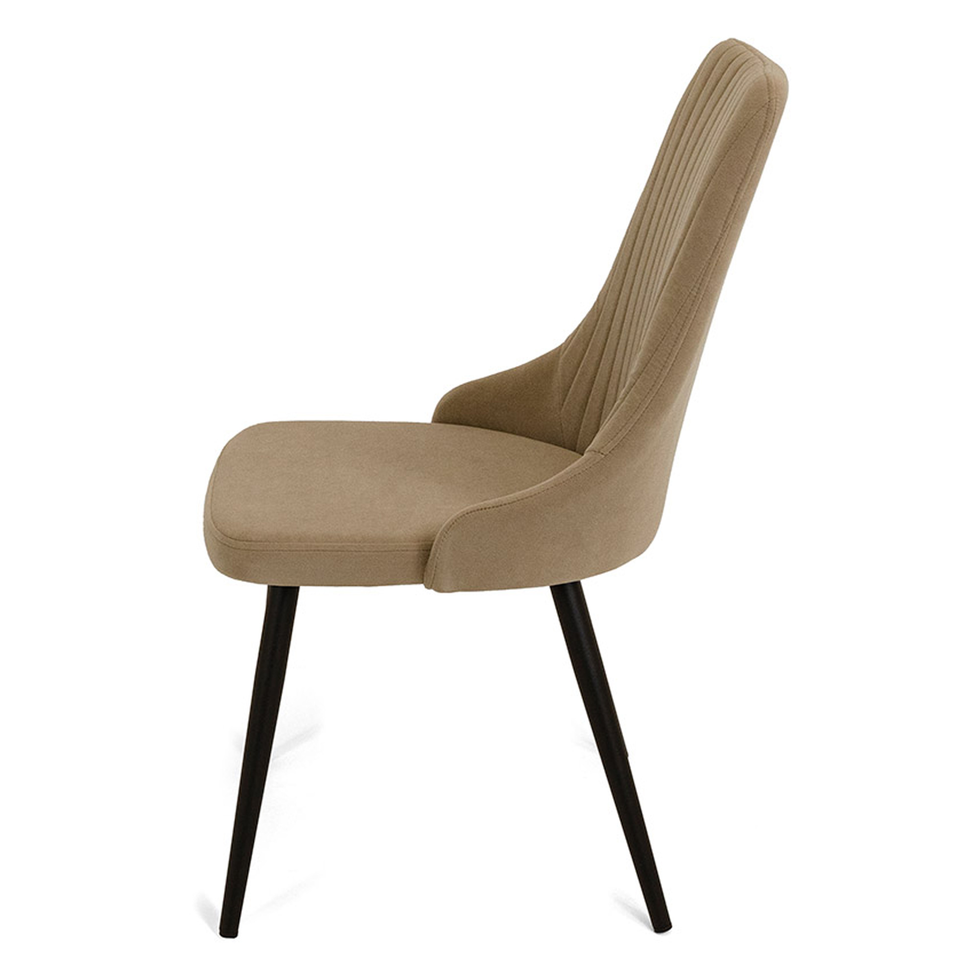 Стул на металлокаркасе с мягкой обивкой из велюра (арт 22790) - Фото 1