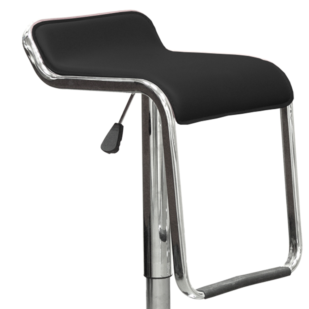 Барный стул на металлокаркасе ножки хром мягкий регулируемый (арт 6478) - Фото 1