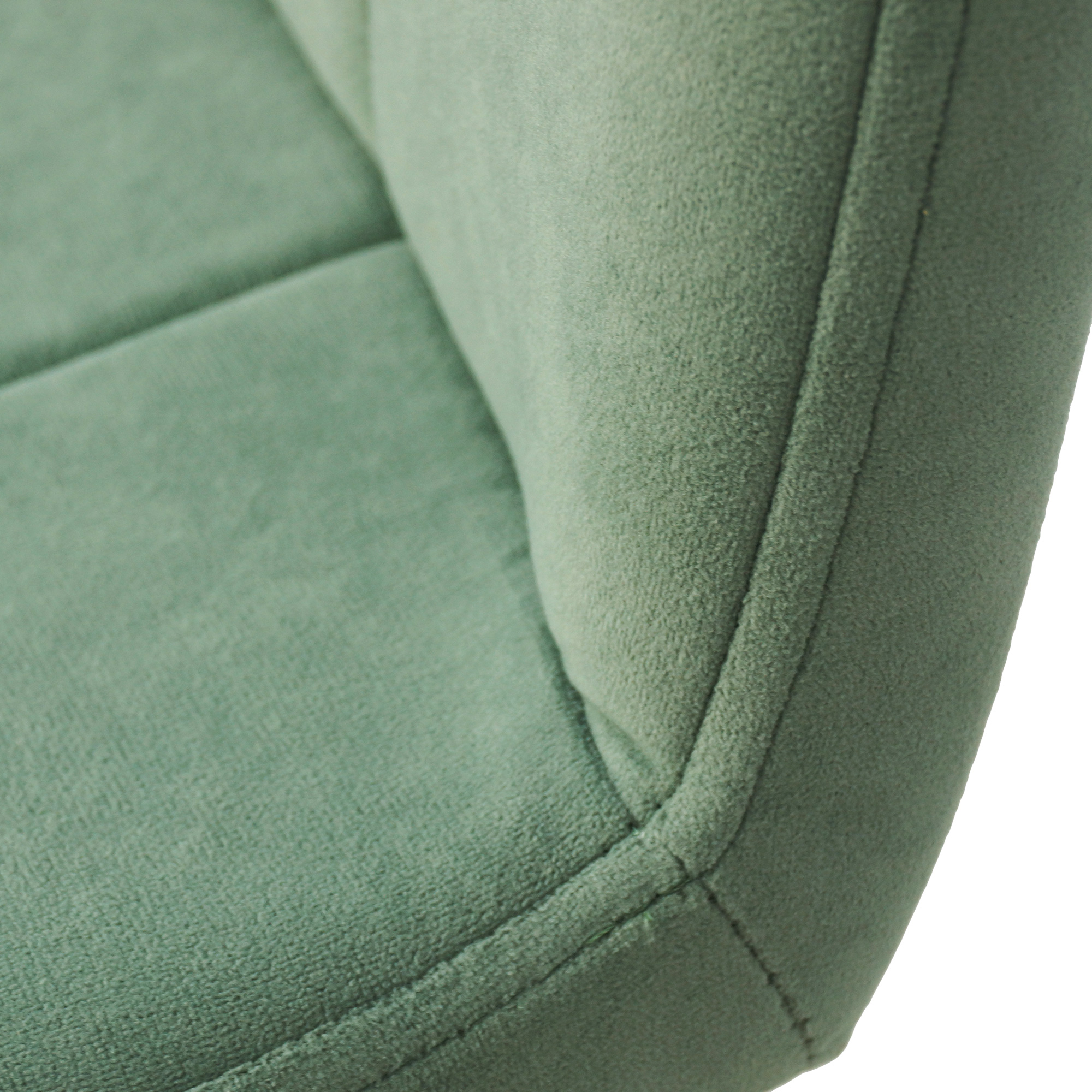 Стул мягкий зеленый с обивкой из велюра (арт 18581) - Фото 1