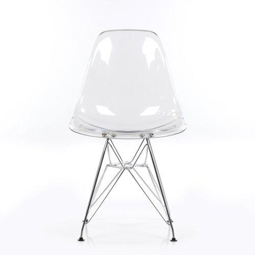 Стул дизайнерский металлический ножки хром прозрачный eames (арт 2352) - Фото 2