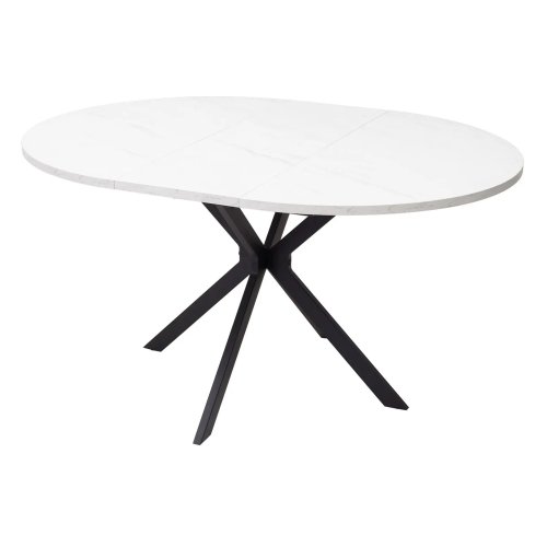 Стол раскладной круглый под камень D-110(+35) см (арт 15925) - Фото 2