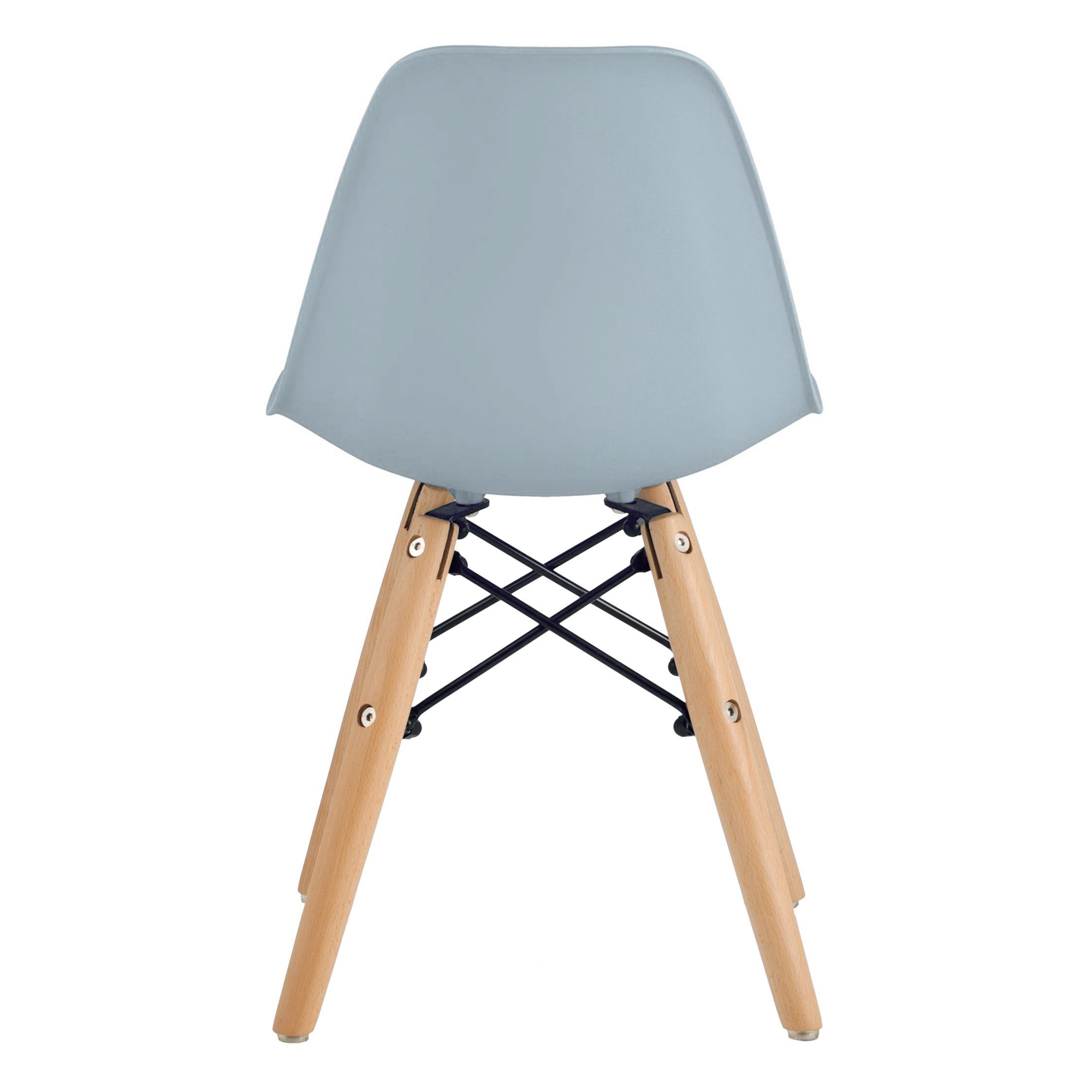 Стул деревянный серый пластиковый eames (арт 29400) - Фото 1