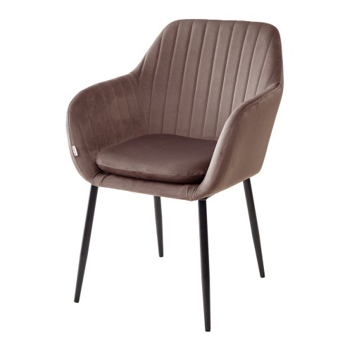 Полукресло мягкое с подлокотниками из велюра (арт 10631) - Фото 2