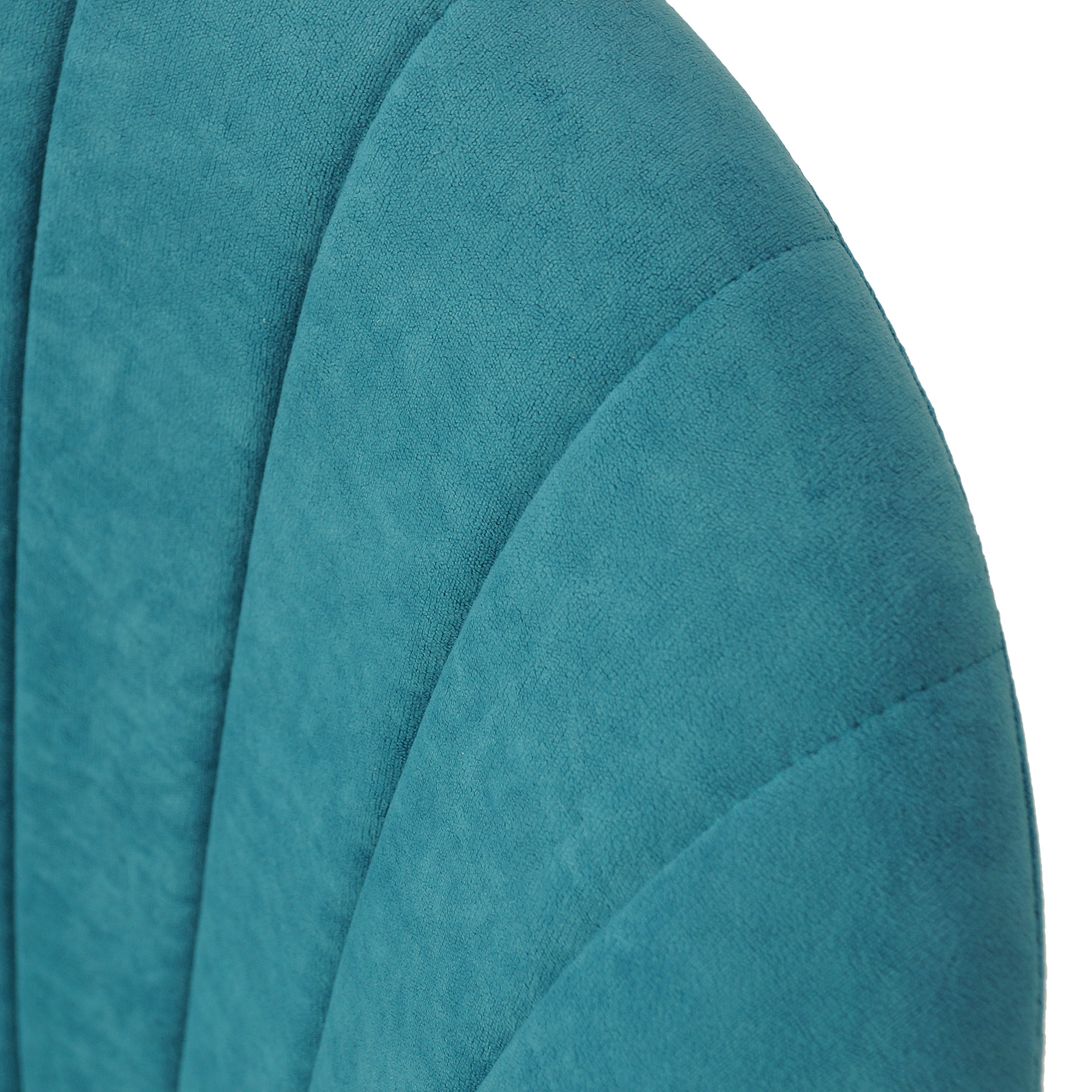 Стул металлический голубой с обивкой из велюра (арт 23315) - Фото 1