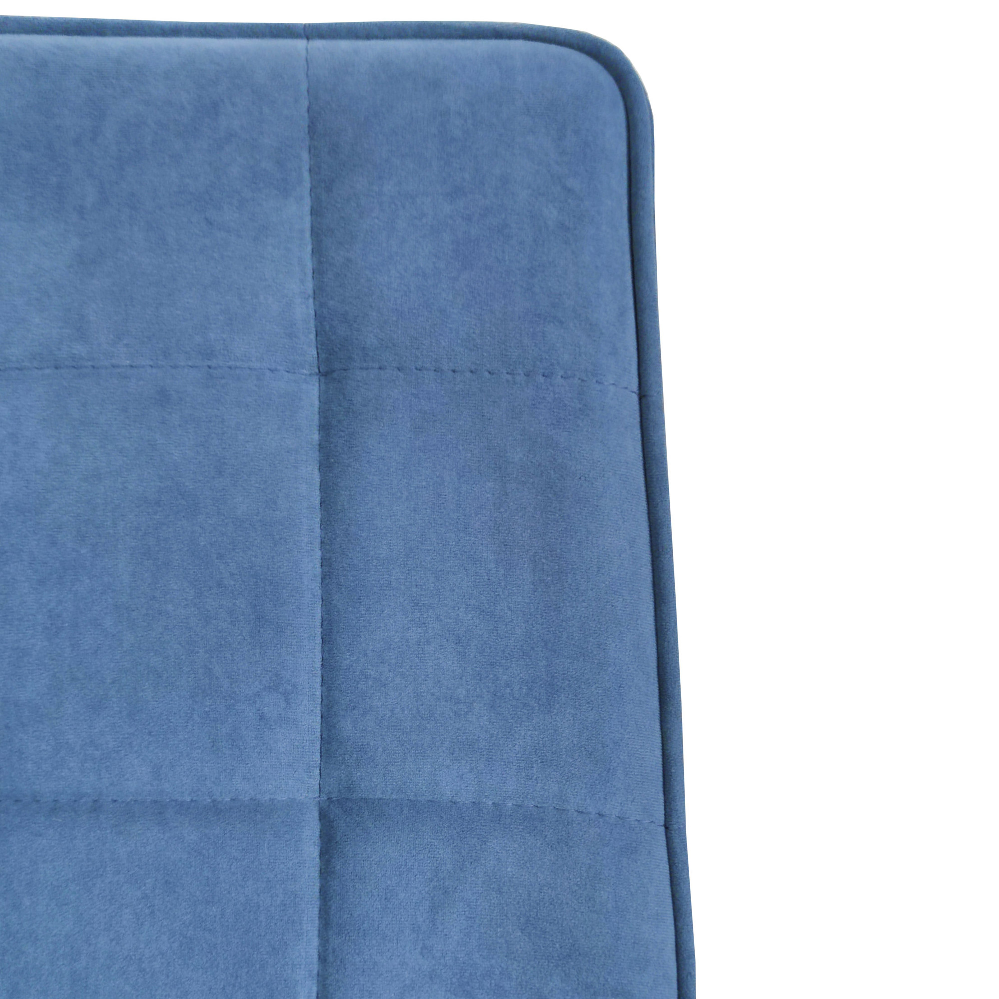 Стул на металлокаркасе мягкий синий (арт 24935) - Фото 1