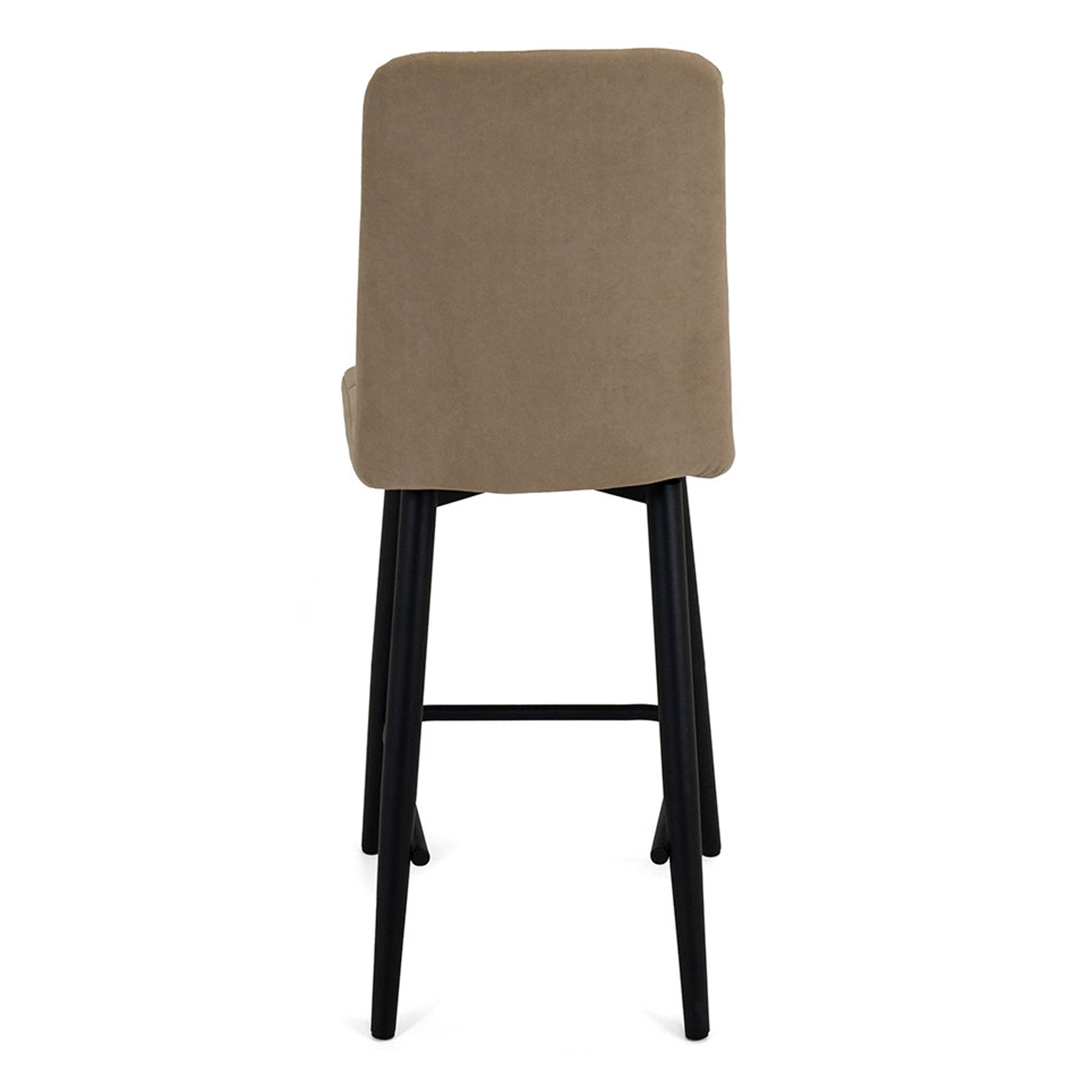 Полубарный стул на металлокаркасе мягкий из велюра (арт 18846) - Фото 1