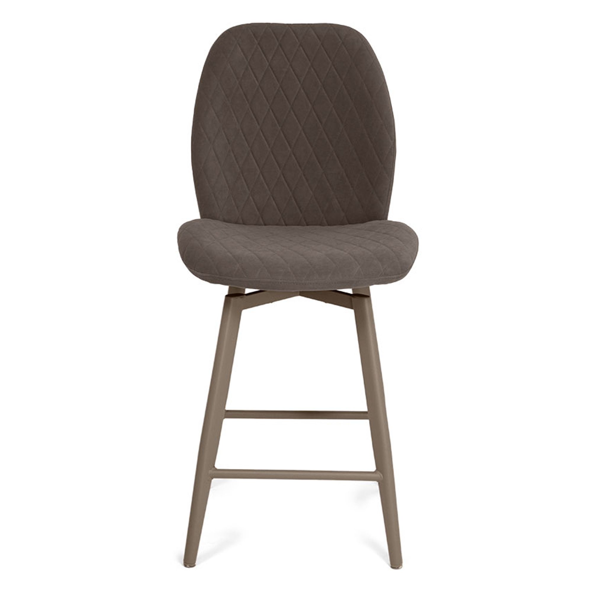 Барный стул мягкий с обивкой из велюра (арт 33554) - Фото 1