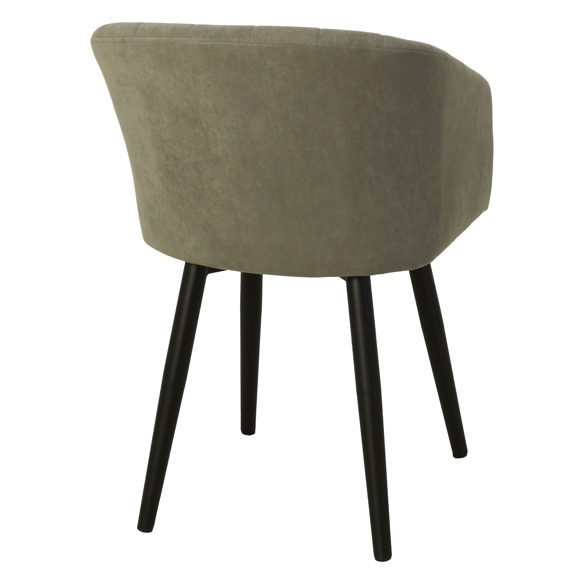 Полукресло на металлокаркасе мягкое серое велюровое (арт 28208) - Фото 1