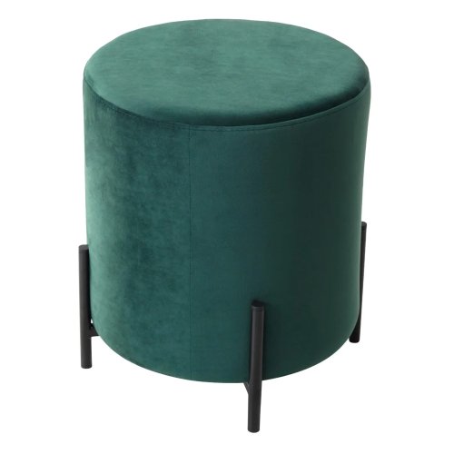 Пуфик мягкий зеленый из велюра (арт 15851) - Фото 2
