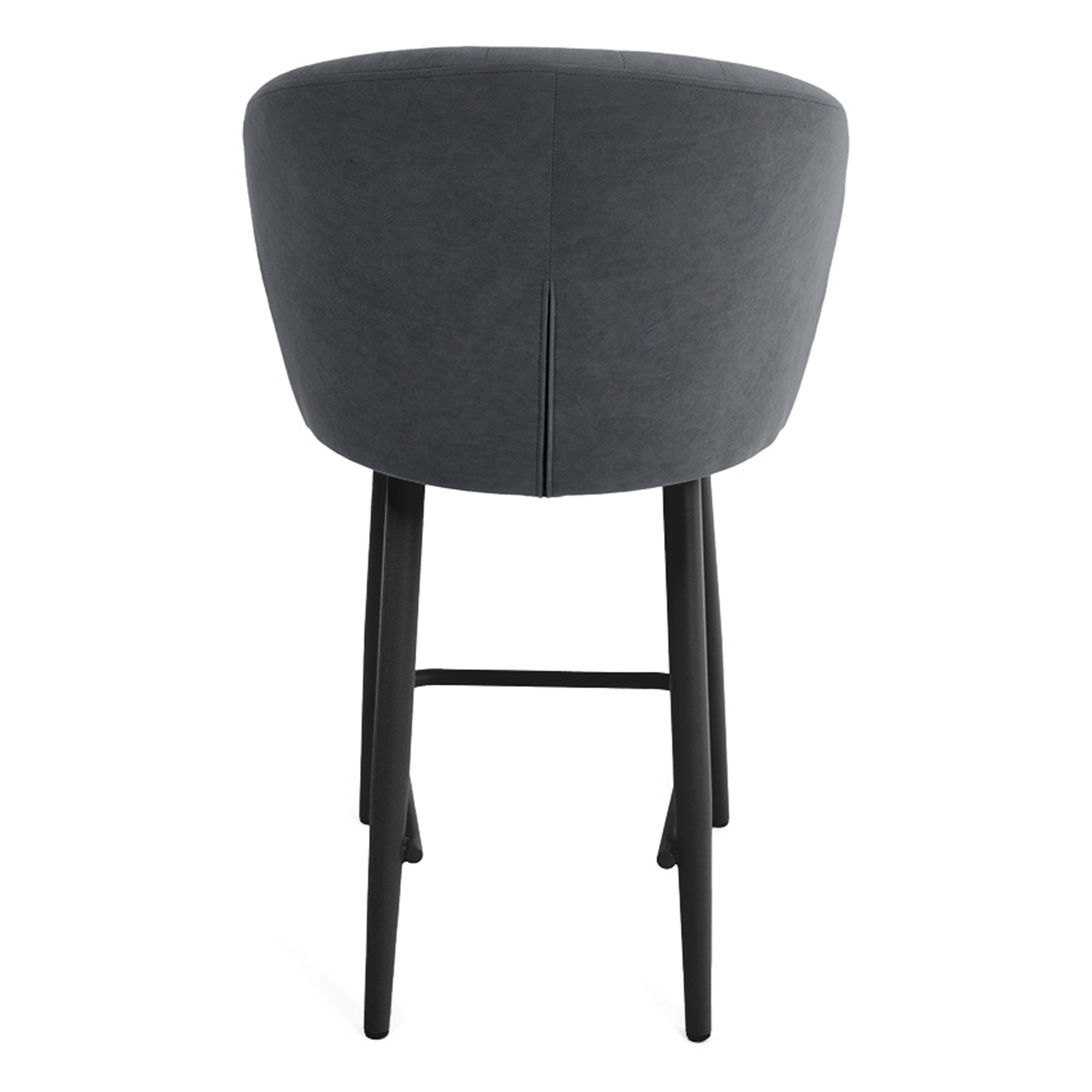 Полубарный стул на металлокаркасе мягкий из велюра (арт 22609) - Фото 1