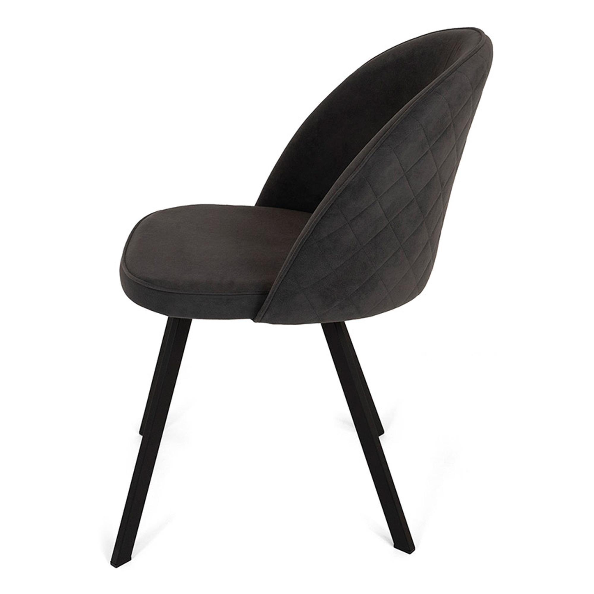 Стул кухонный на металлокаркасе из велюра (арт 21241) - Фото 1